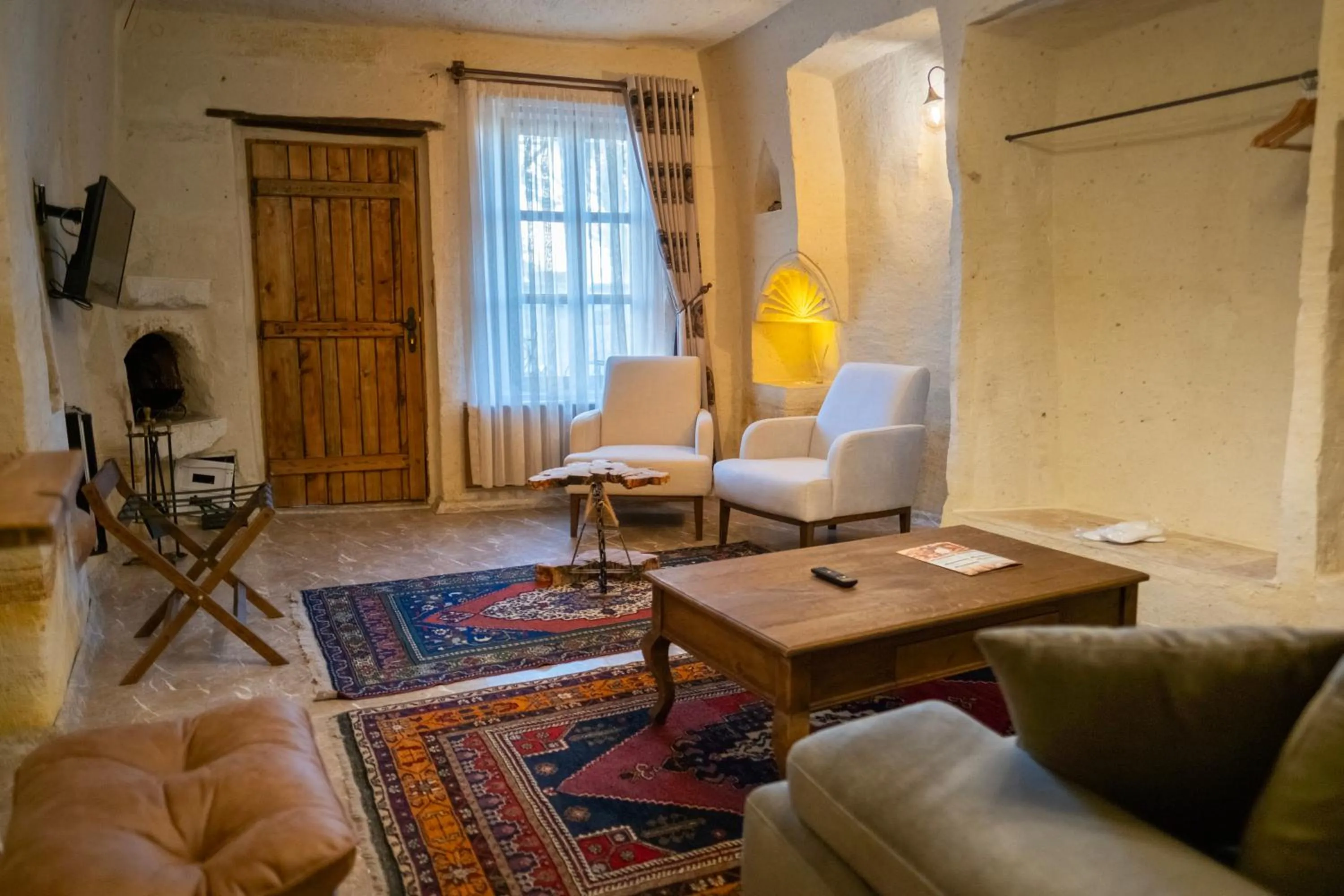 Seating area in Urgup Evi Cave Hotel