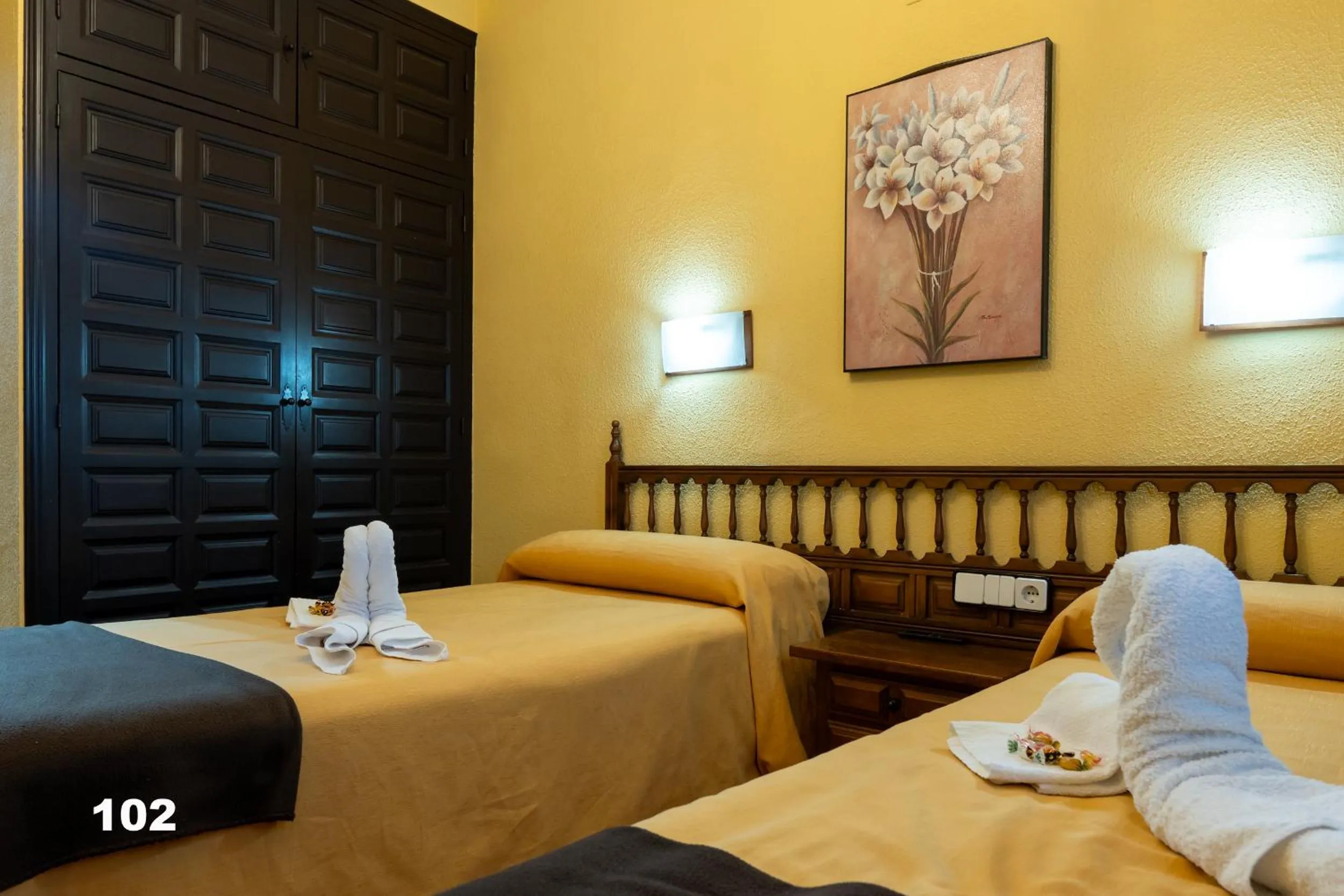 Bed in Hotel Uña Serranía Encantada