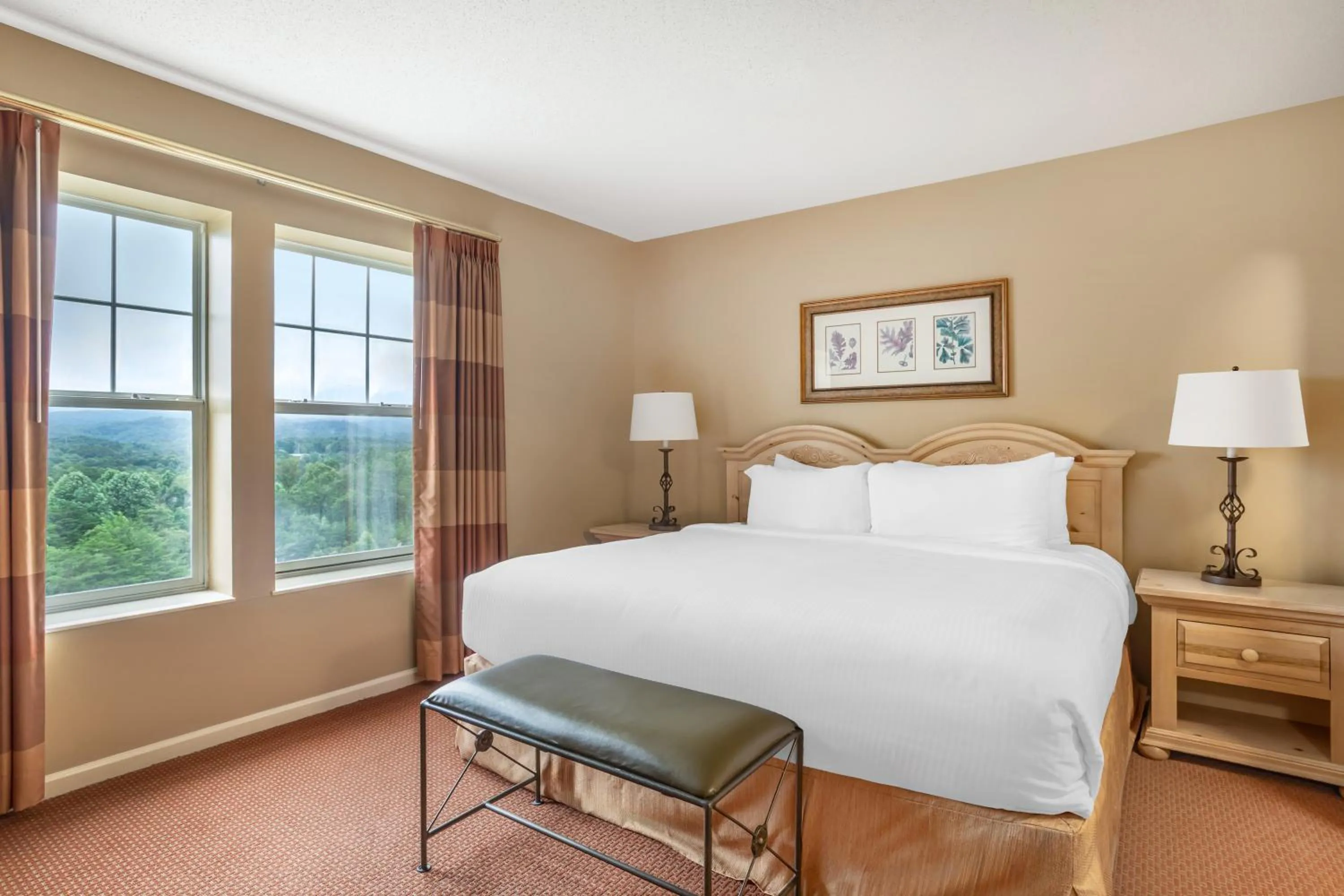 Bed in Sunrise Ridge Resort