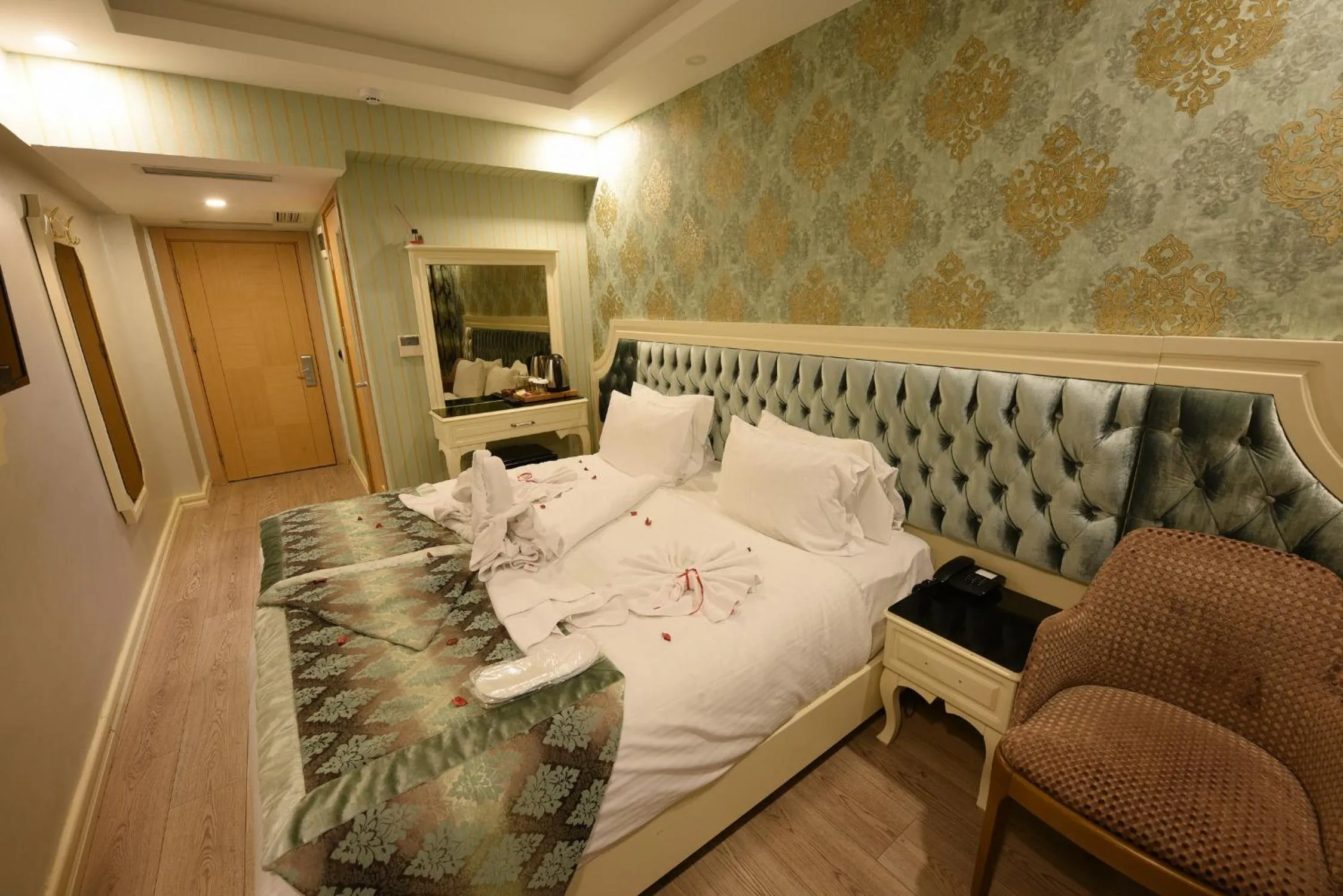 Bed in Sirkeci Ersu Hotel & SPA