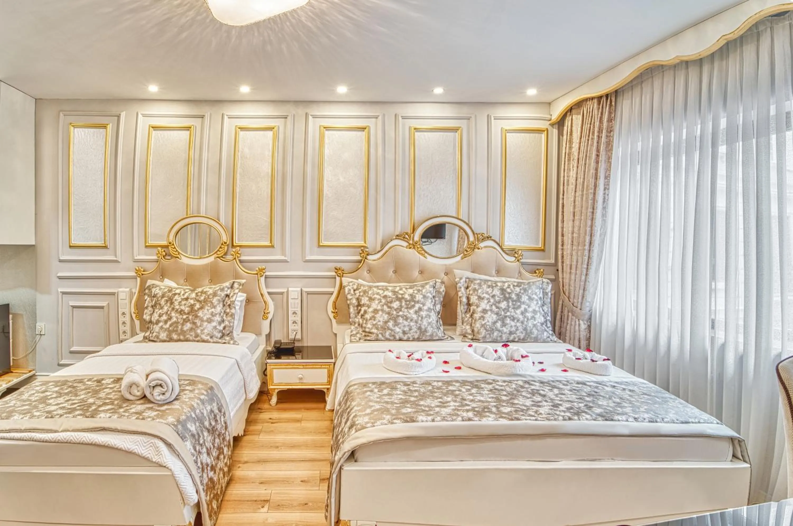 Bed in Sirkeci Ersu Hotel & SPA