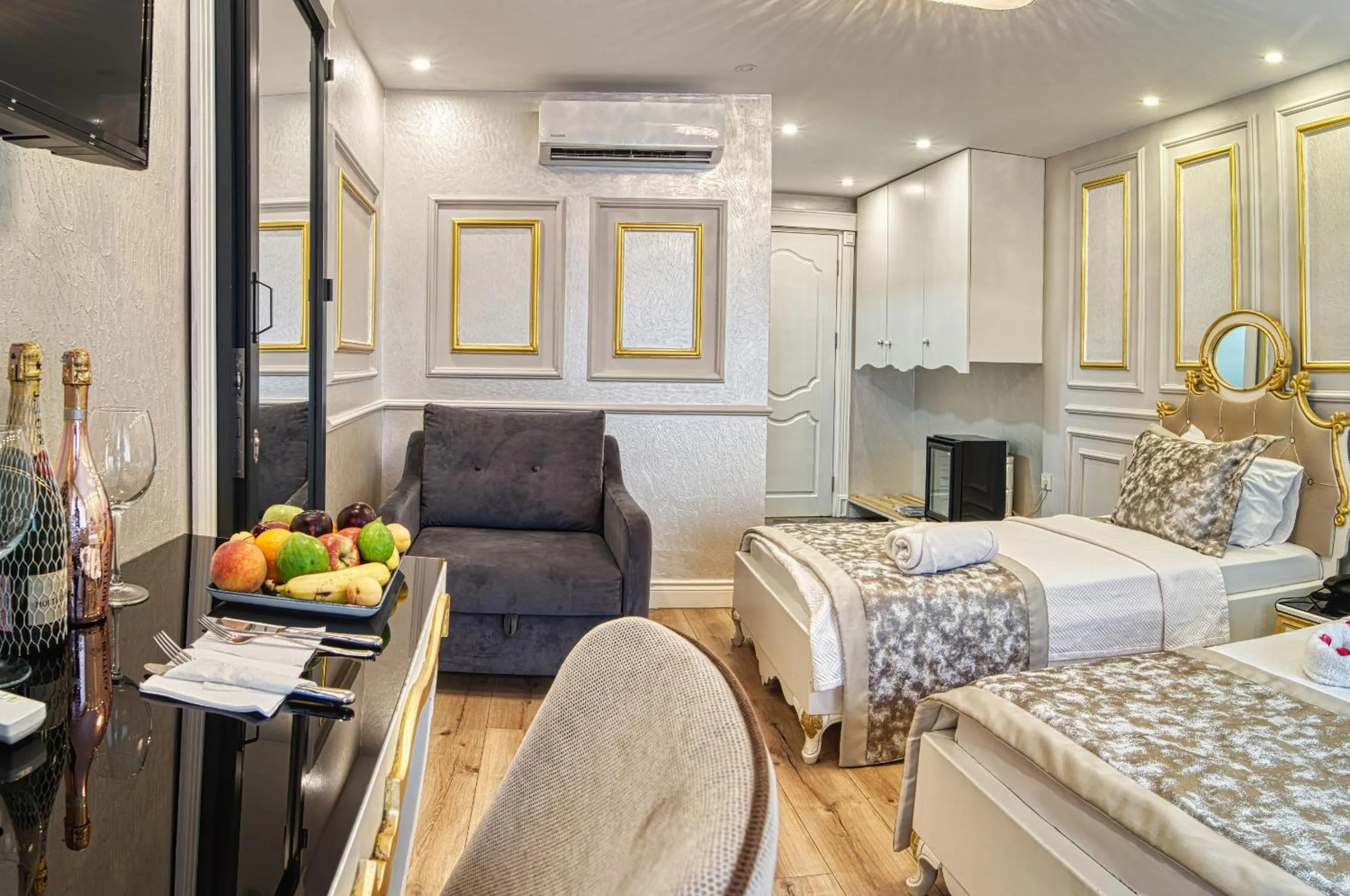 Bed in Sirkeci Ersu Hotel & SPA