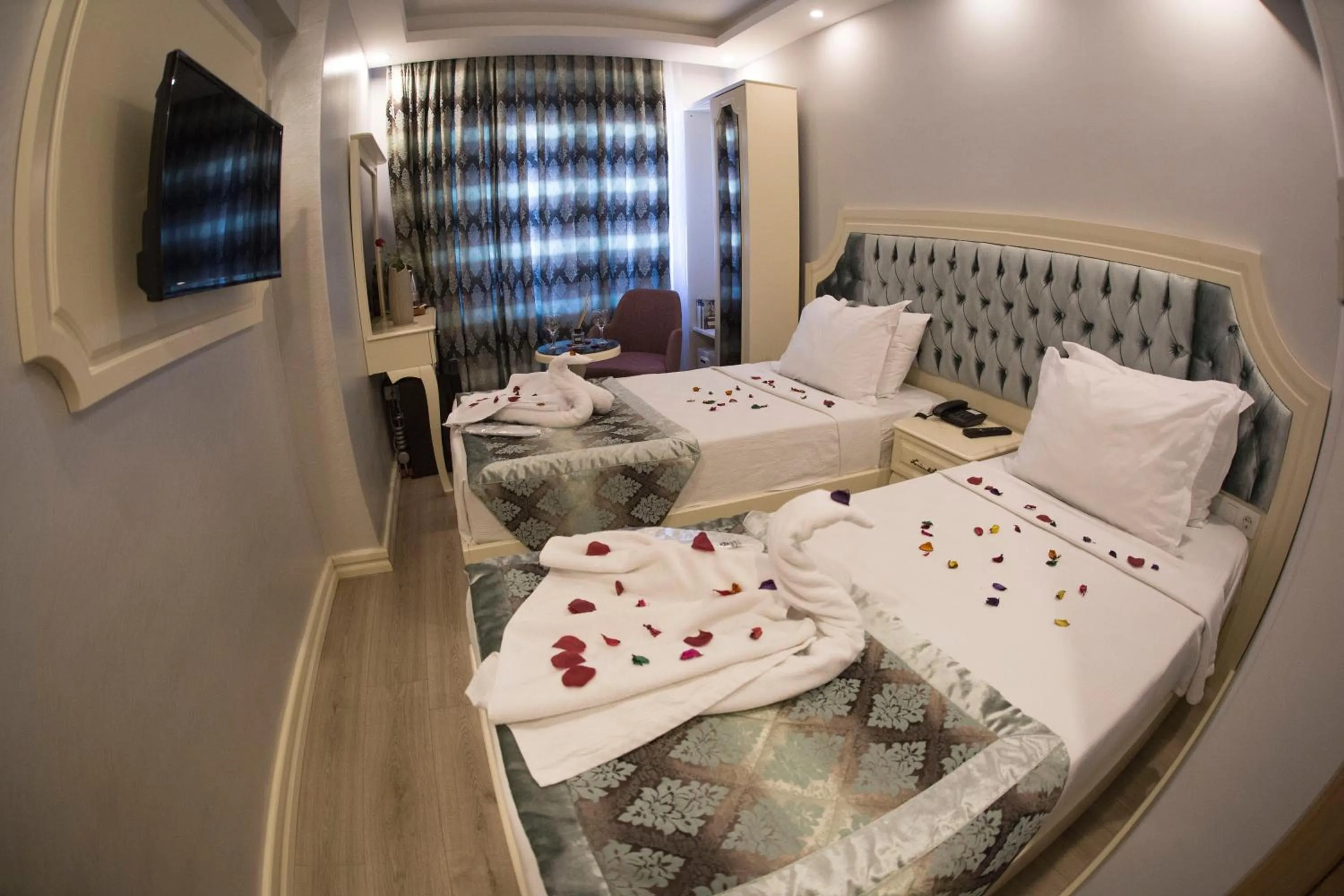 Bed in Sirkeci Ersu Hotel & SPA