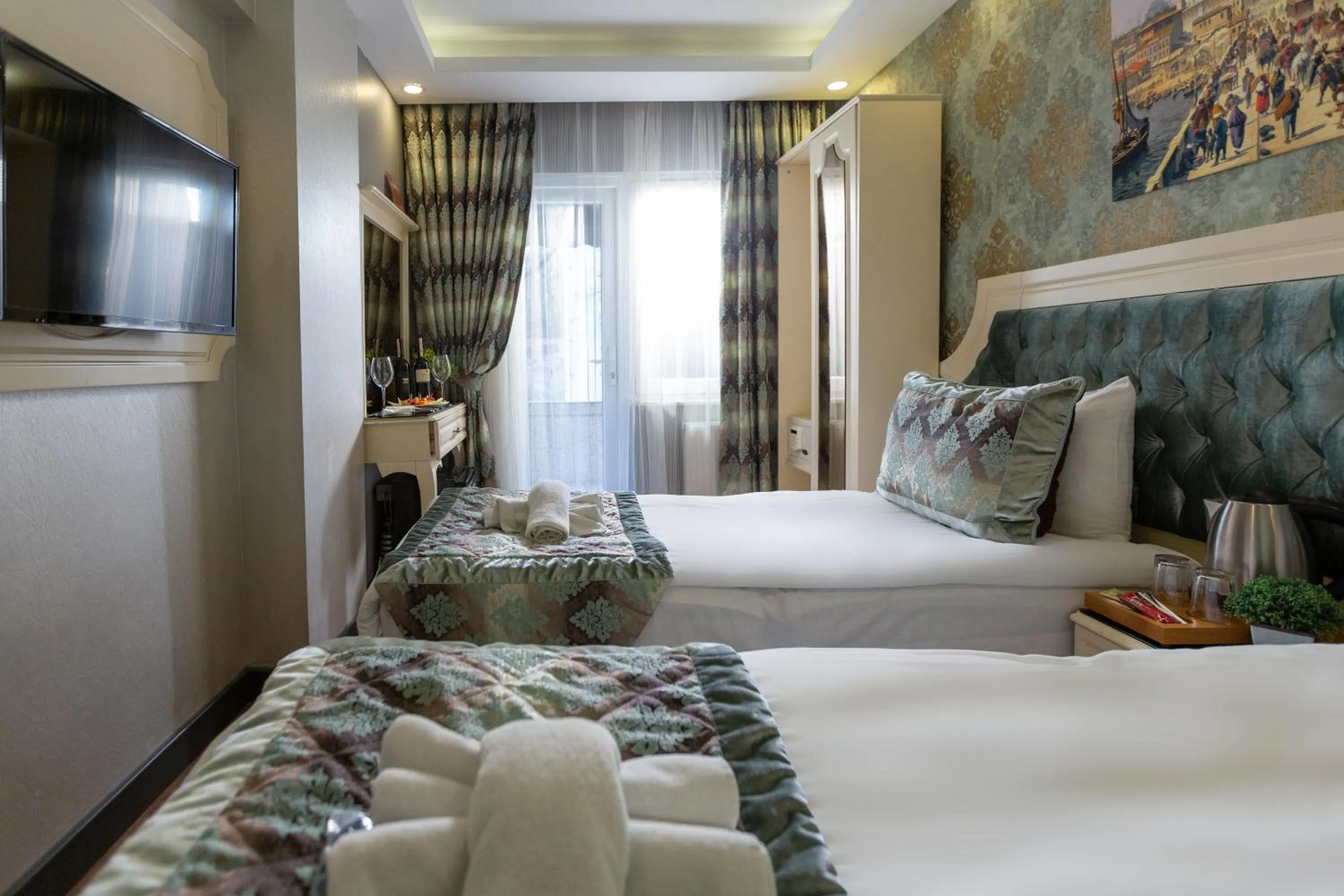 TV and multimedia, Bed in Sirkeci Ersu Hotel & SPA