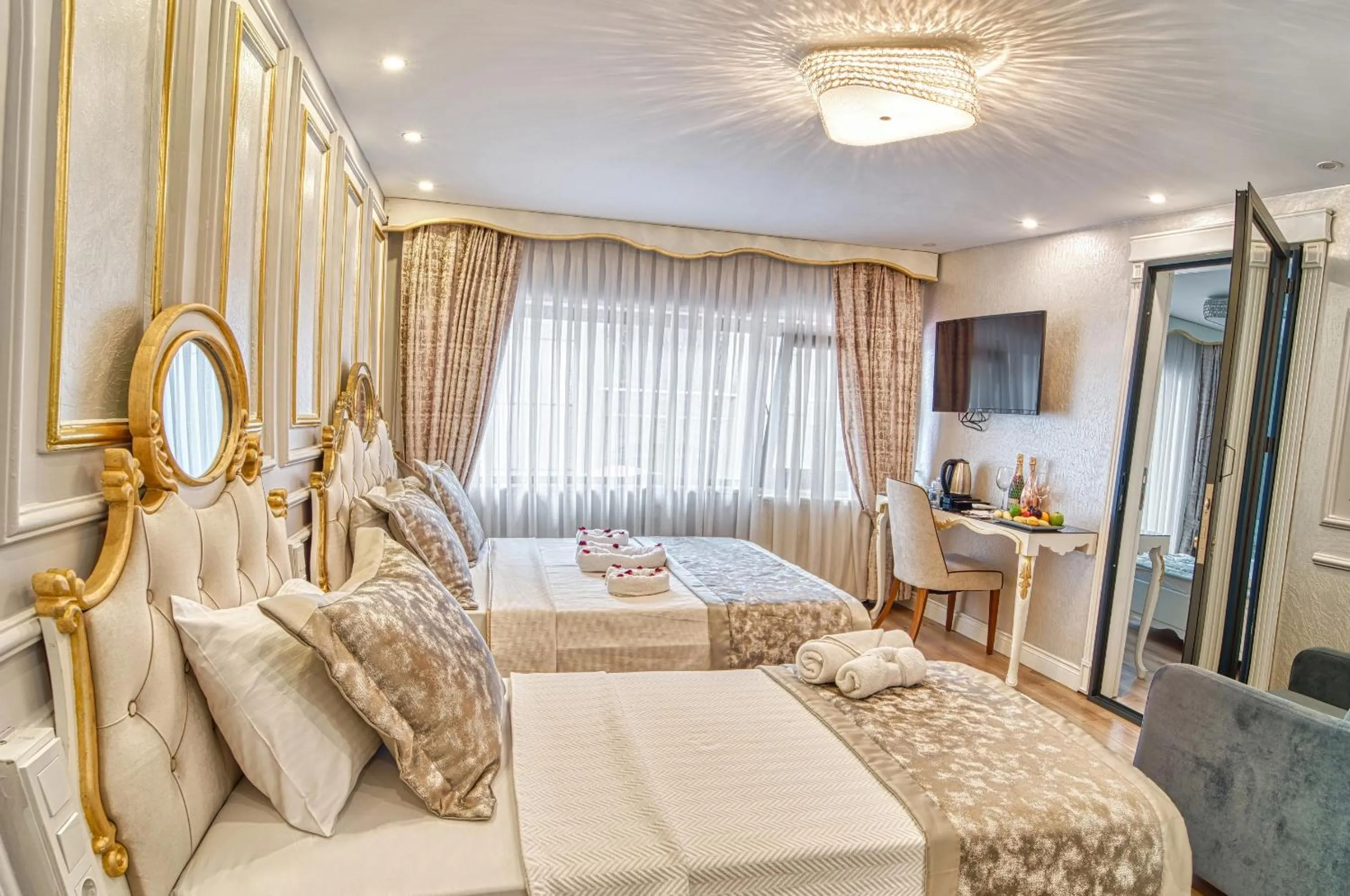 TV and multimedia, Bed in Sirkeci Ersu Hotel & SPA