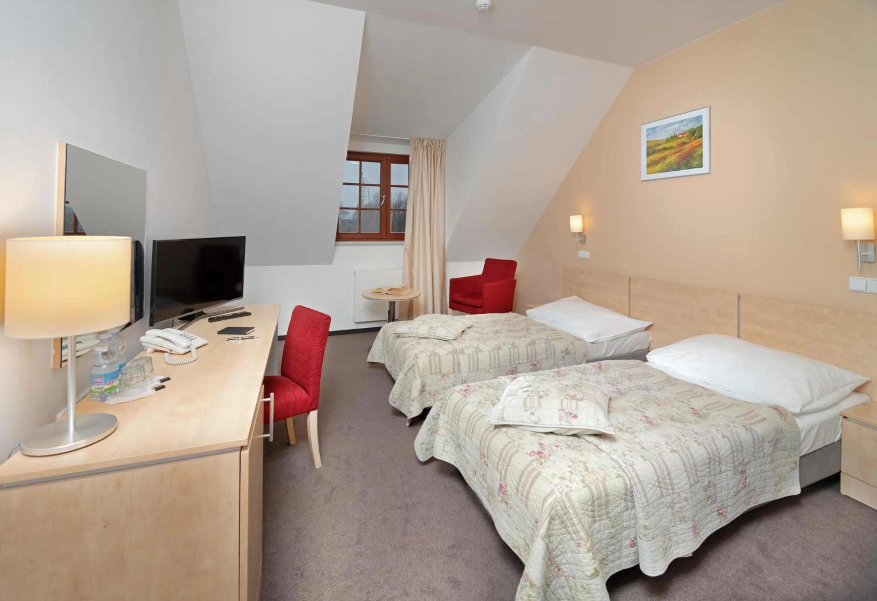 Bed in Hotel Chvalská Tvrz