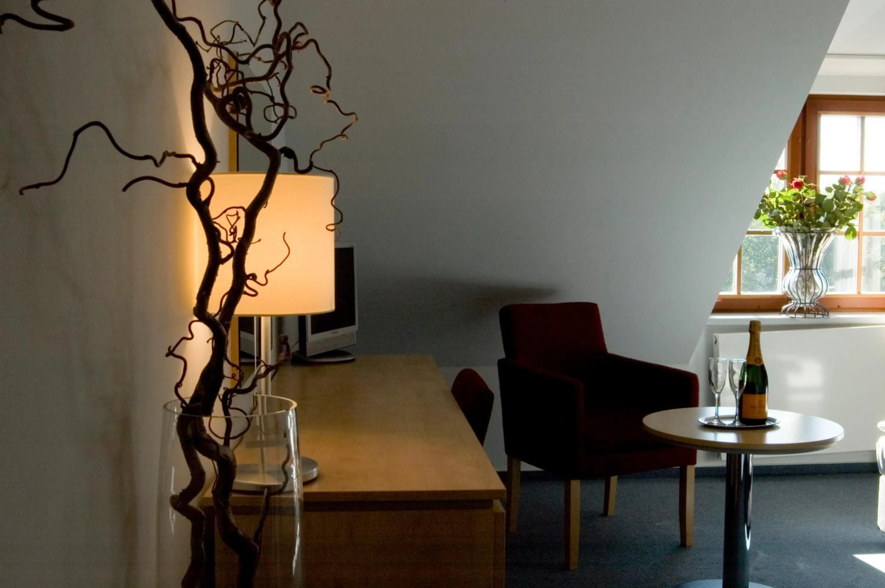 Seating area in Hotel Chvalská Tvrz