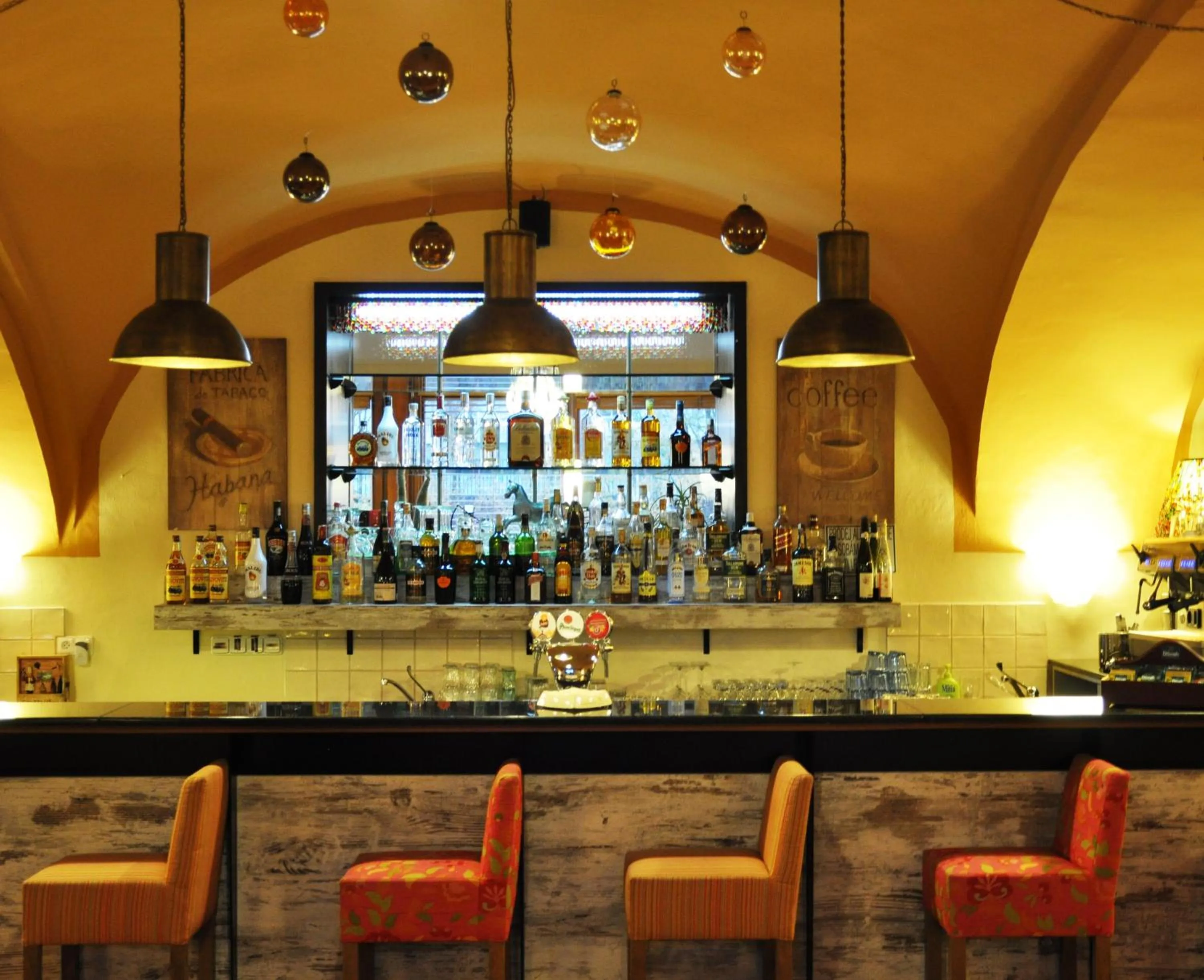 Lounge or bar in Hotel Chvalská Tvrz