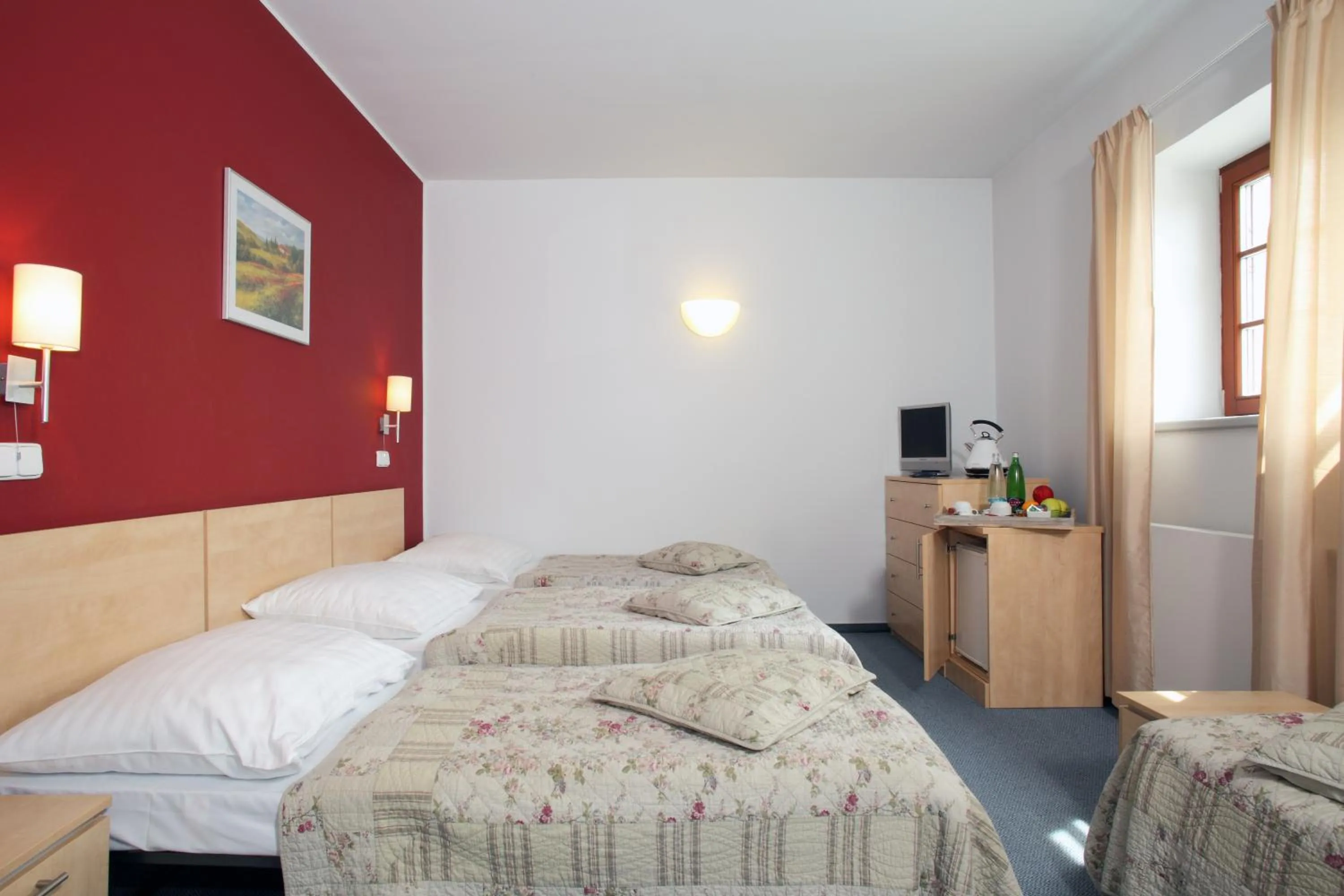 Bed in Hotel Chvalská Tvrz