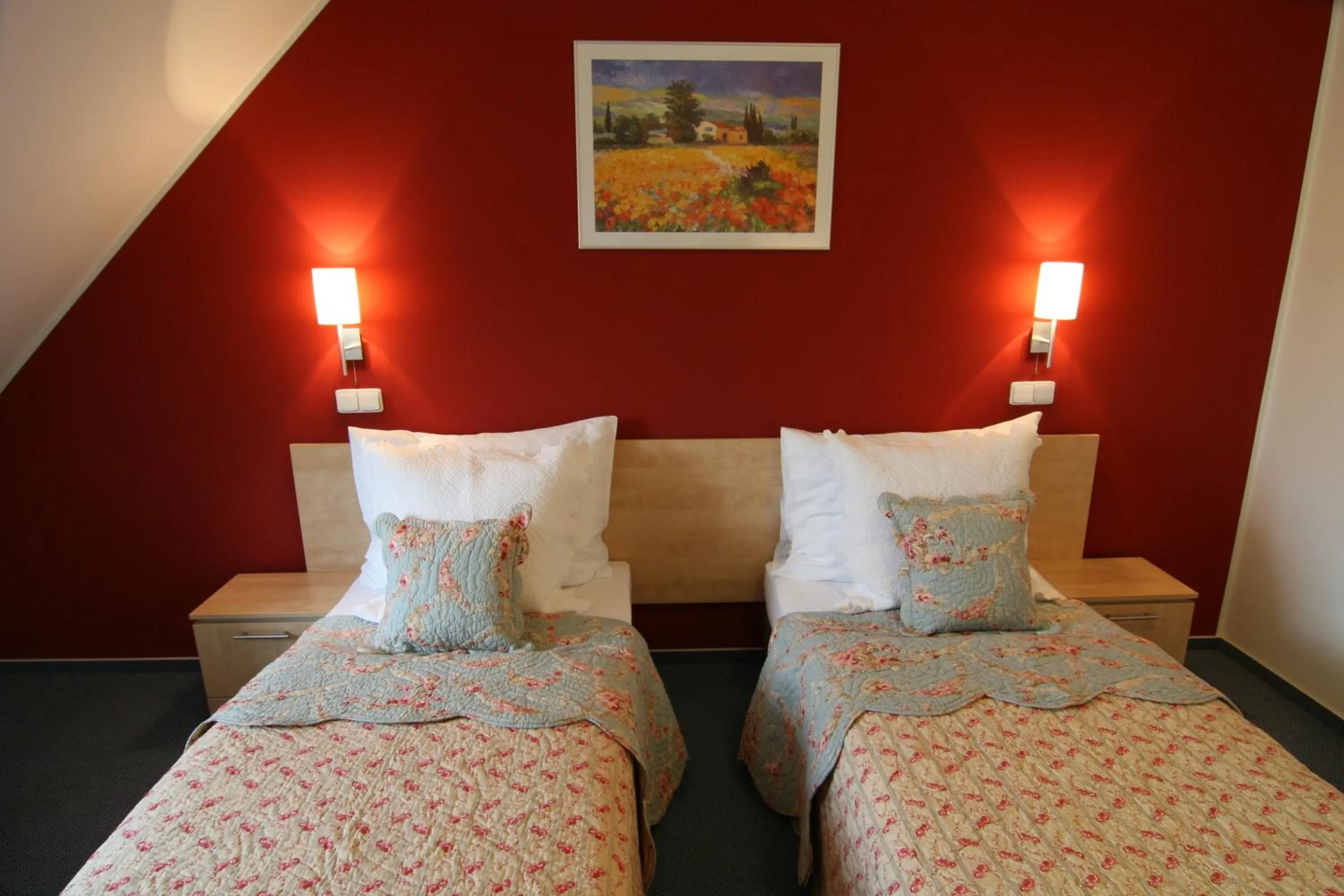 Bed in Hotel Chvalská Tvrz