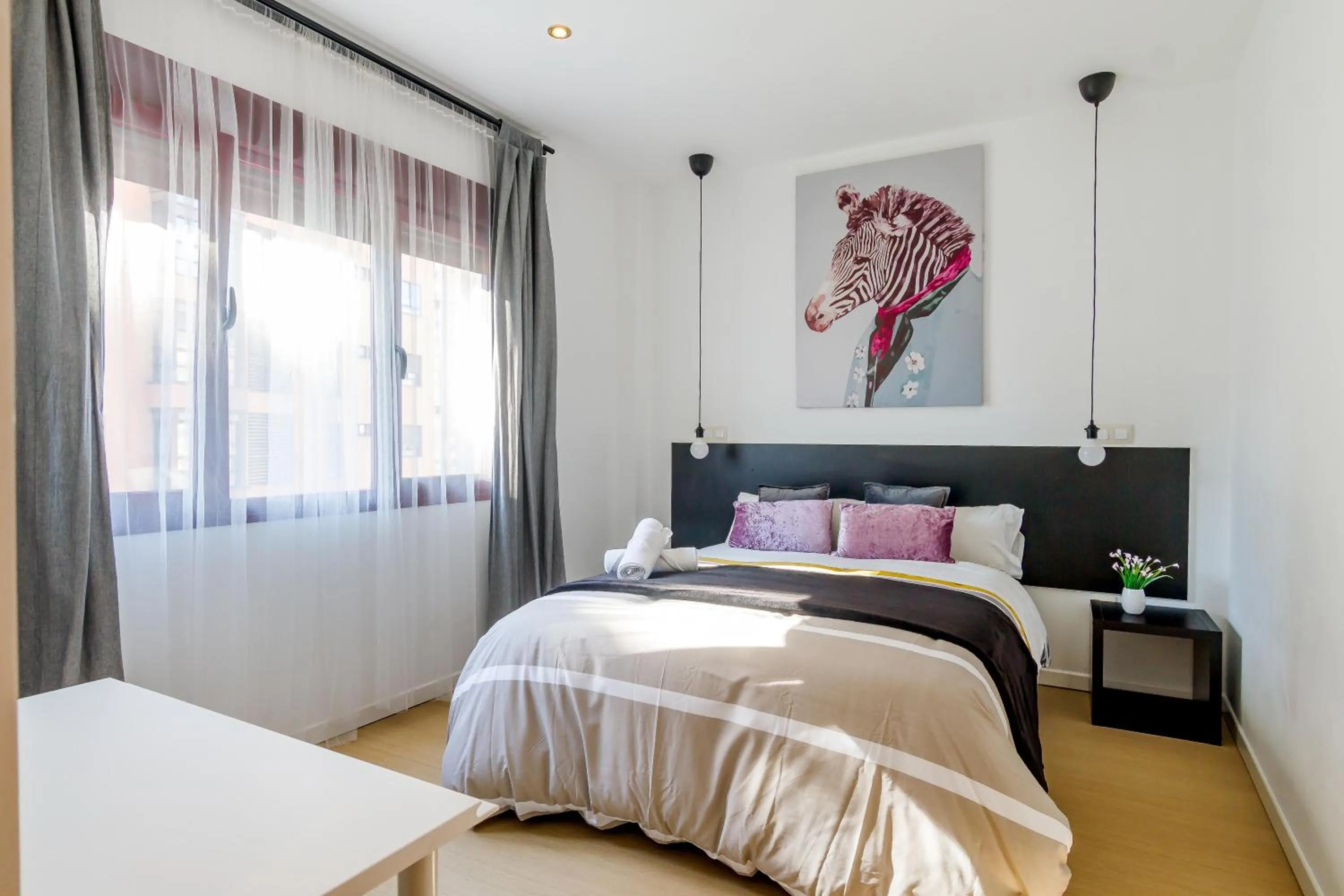 Bed in AYZ Javier Cabrini - Auto check-in property