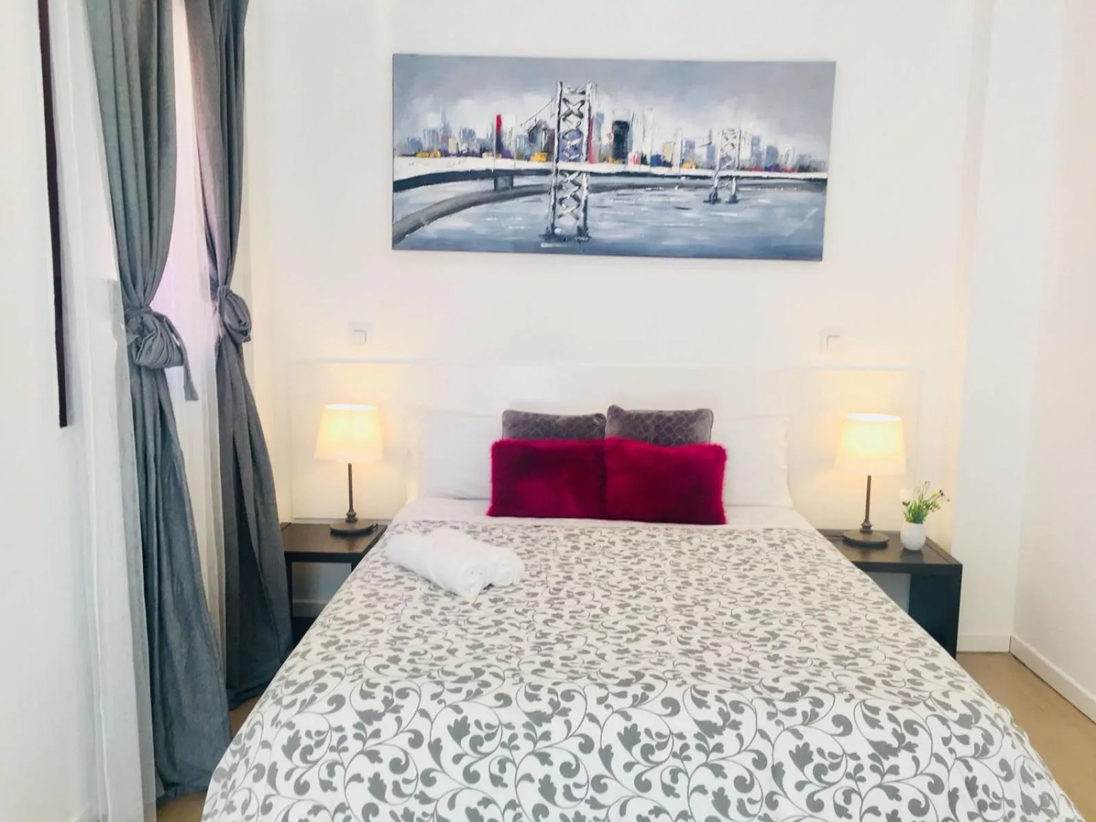 Bed in AYZ Javier Cabrini - Auto check-in property