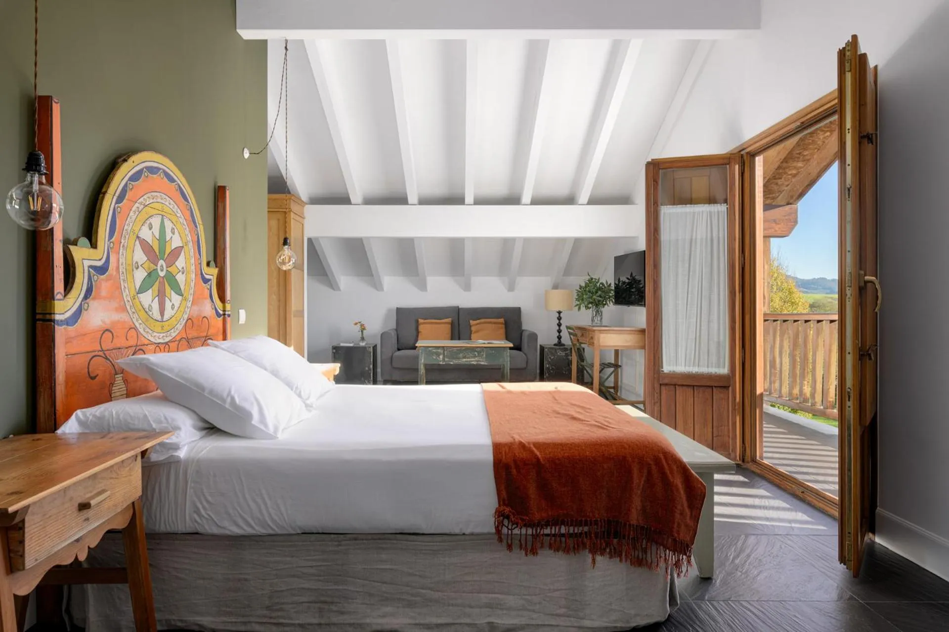 Photo of the whole room, Bed in Casa Rural Errota-Barri