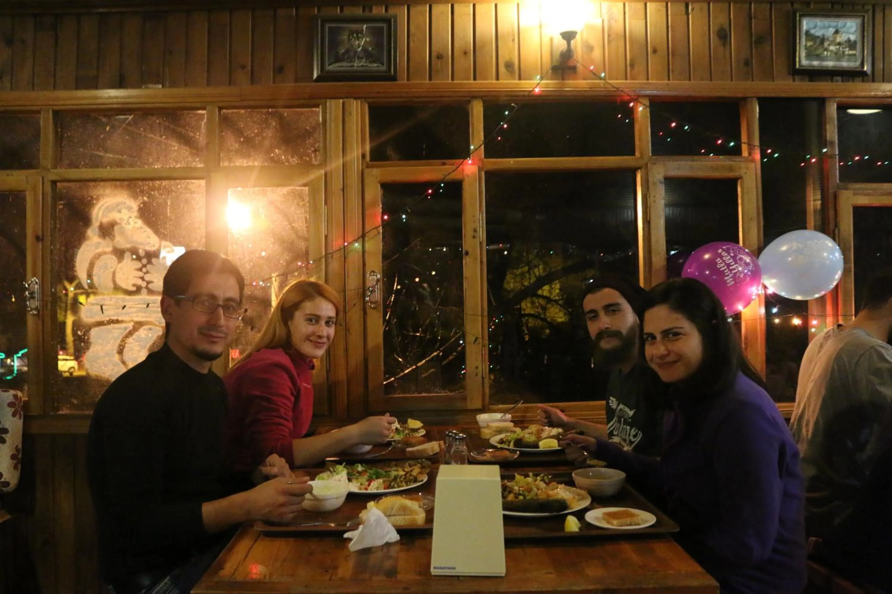 group of guests in Olympos Camlık Pension