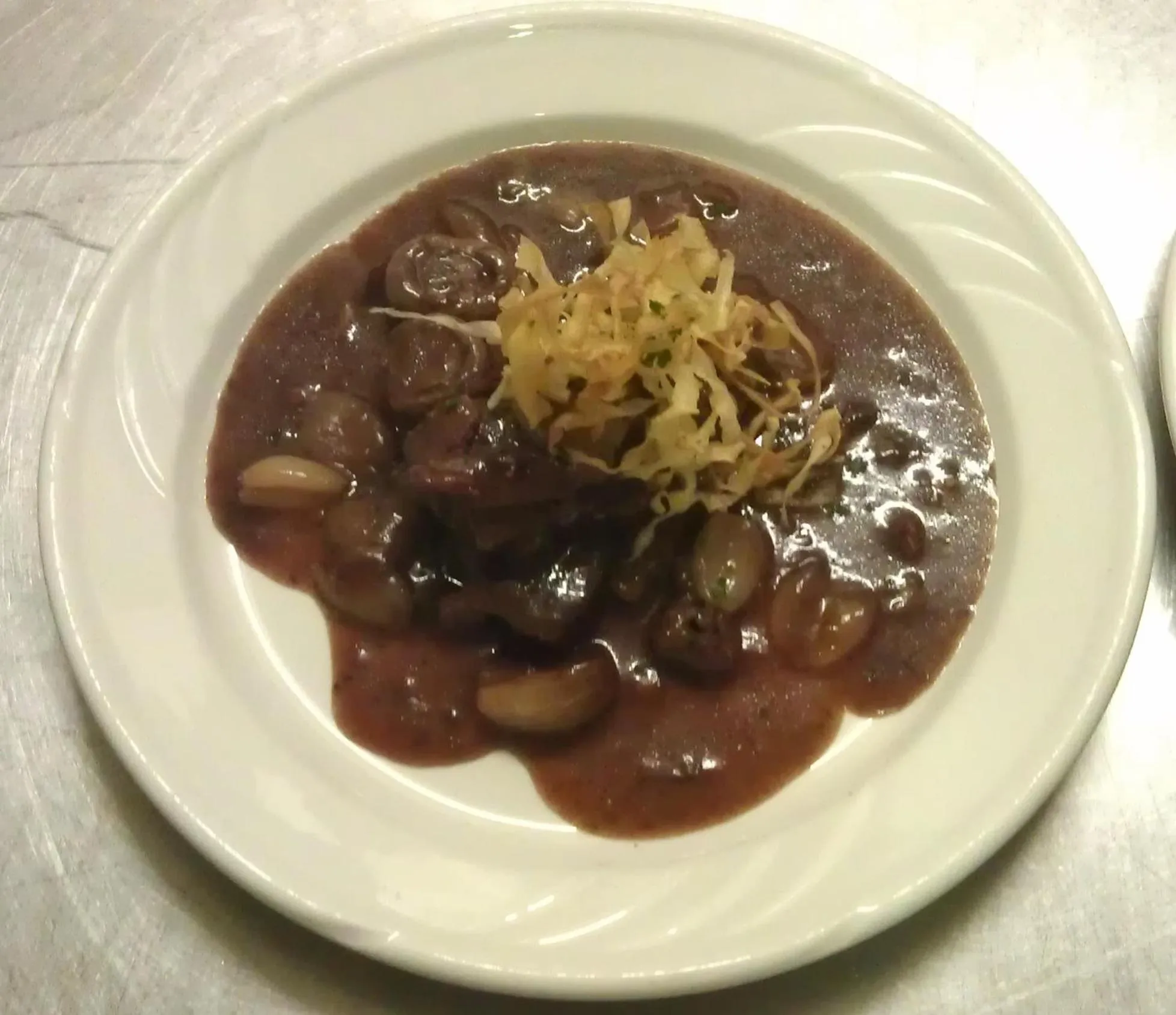 Food close-up in Bishopsgate House Hotel