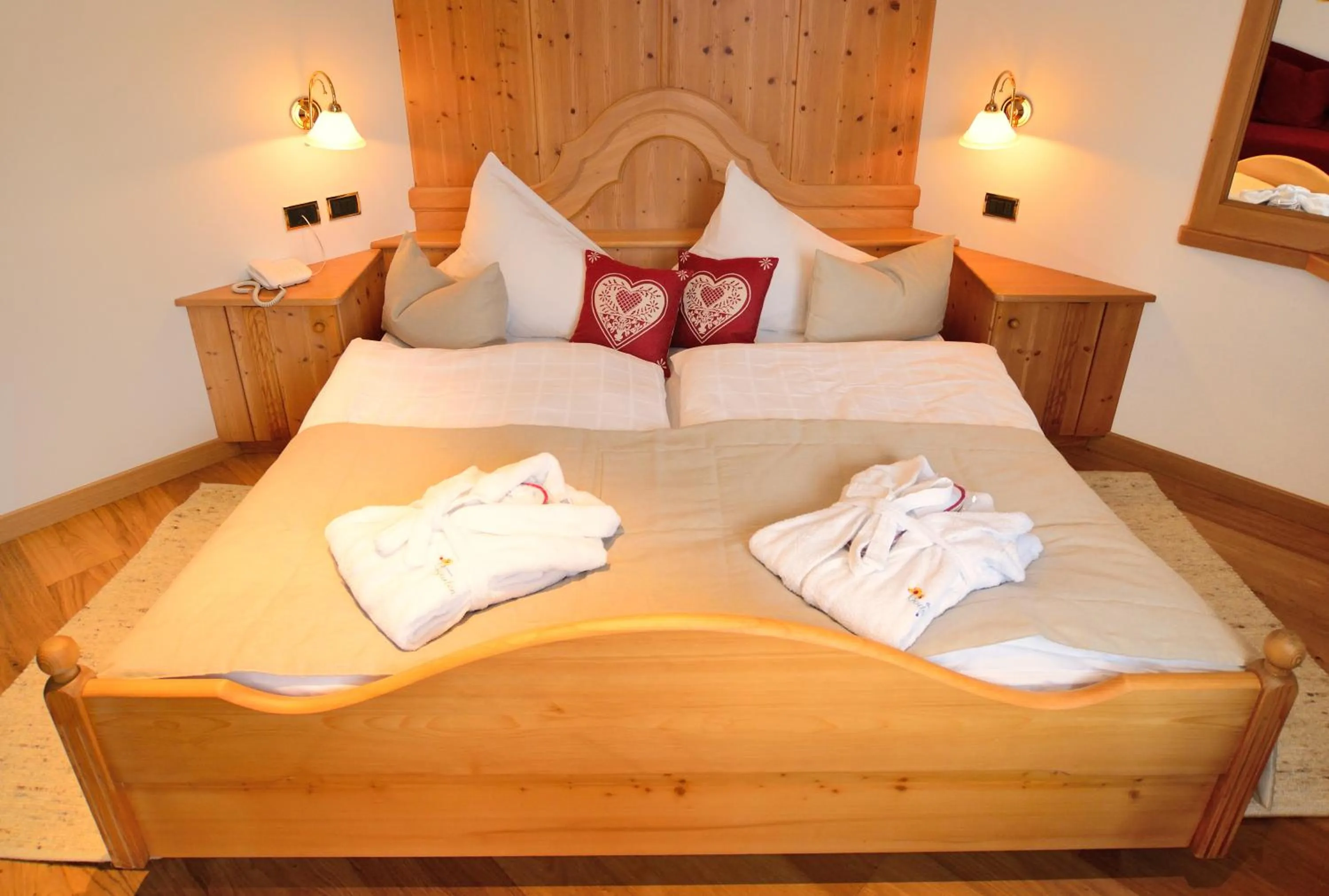 Bed in Hotel Brunnerhof