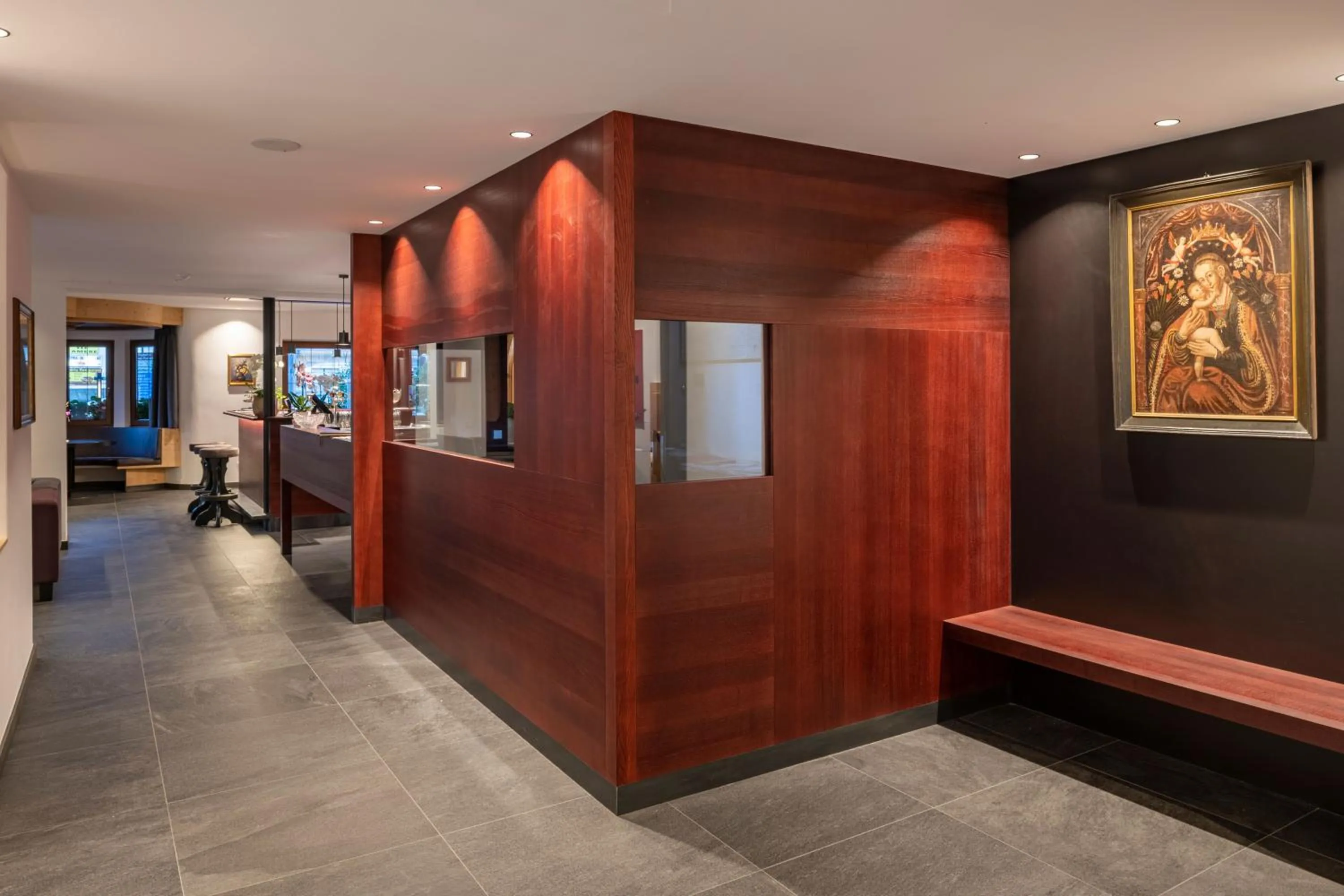 Lobby or reception in Hotel Brunnerhof