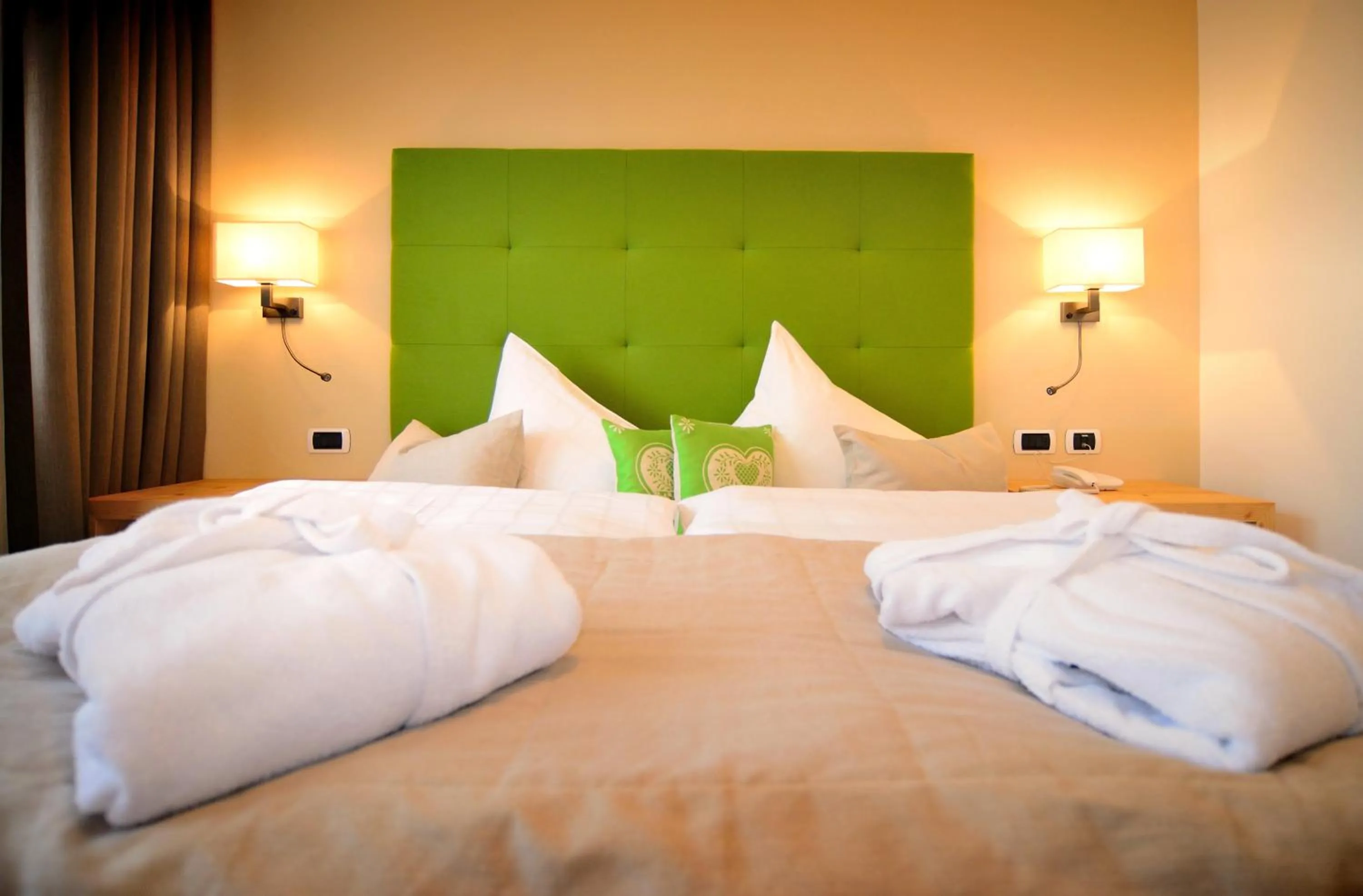 Bed in Hotel Brunnerhof