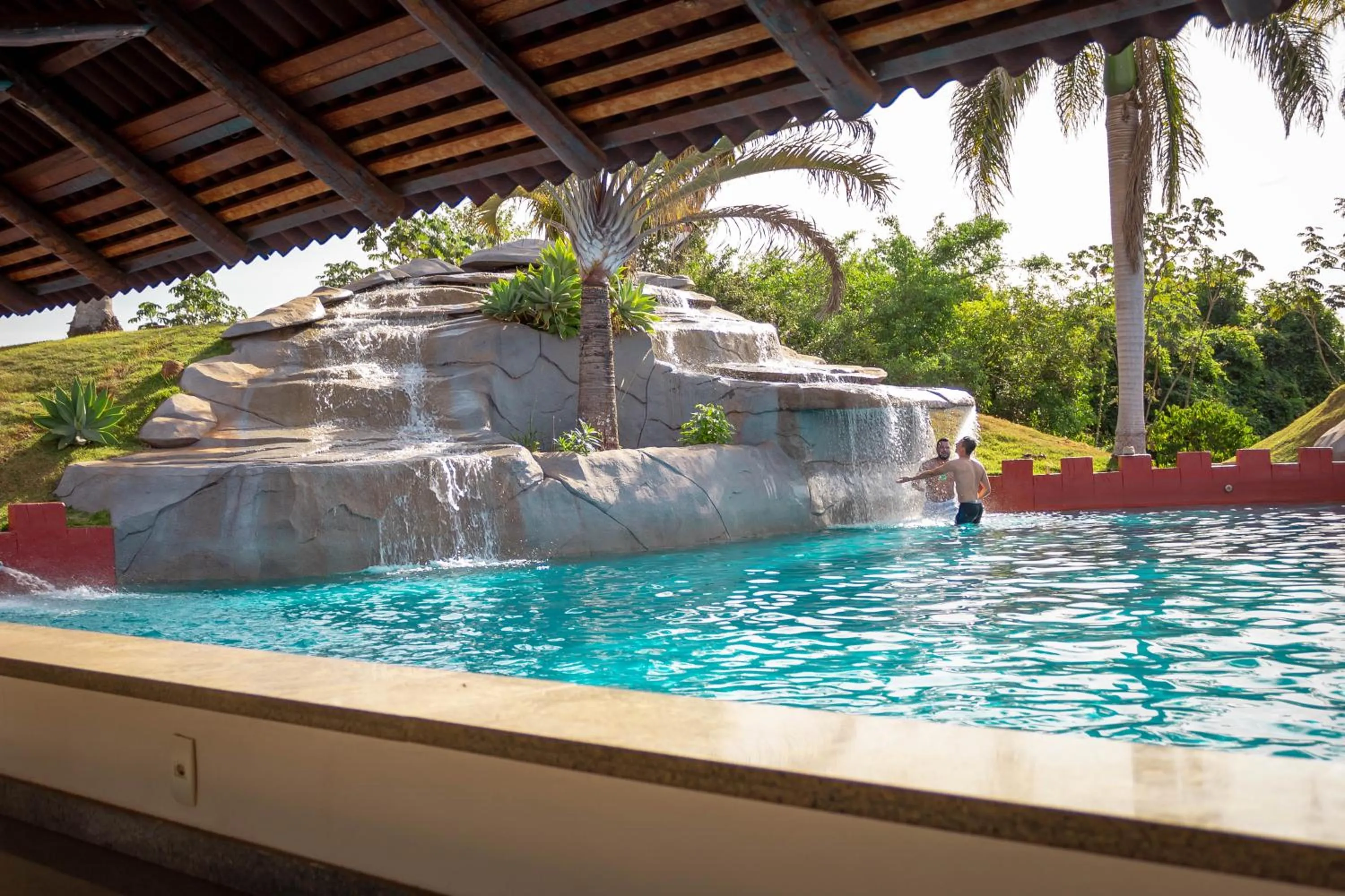 Pool view in Hotel Thermas Bonsucesso