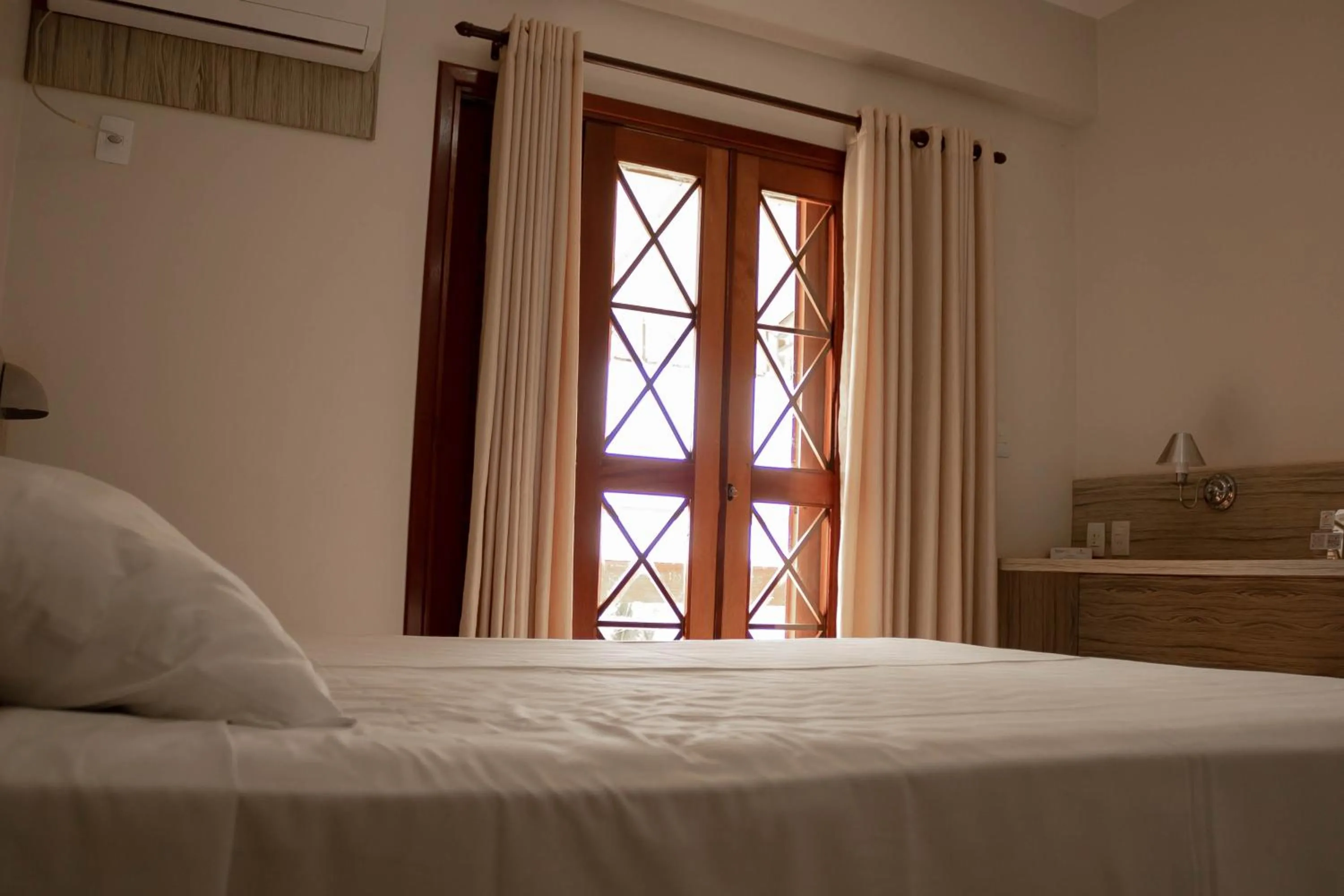 Bed in Hotel Thermas Bonsucesso