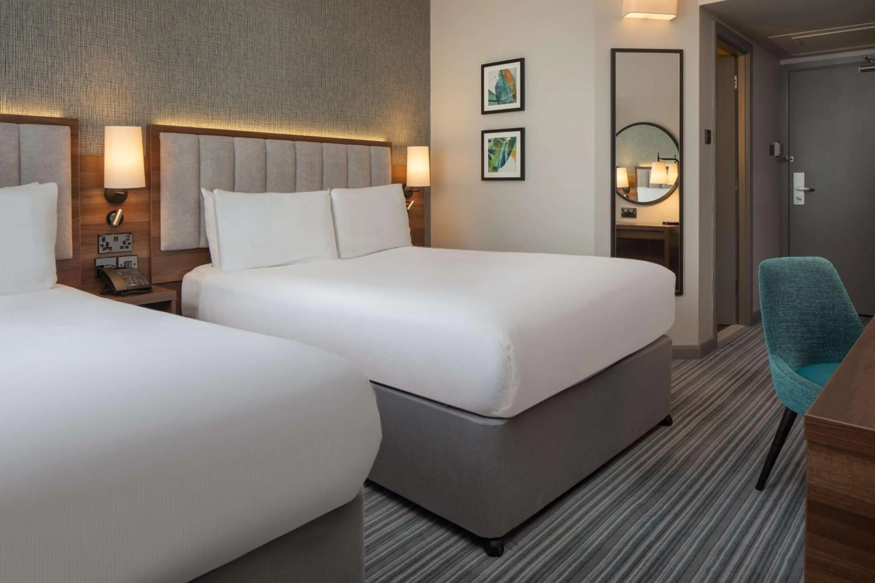 Bed in DoubleTree by Hilton London Chelsea