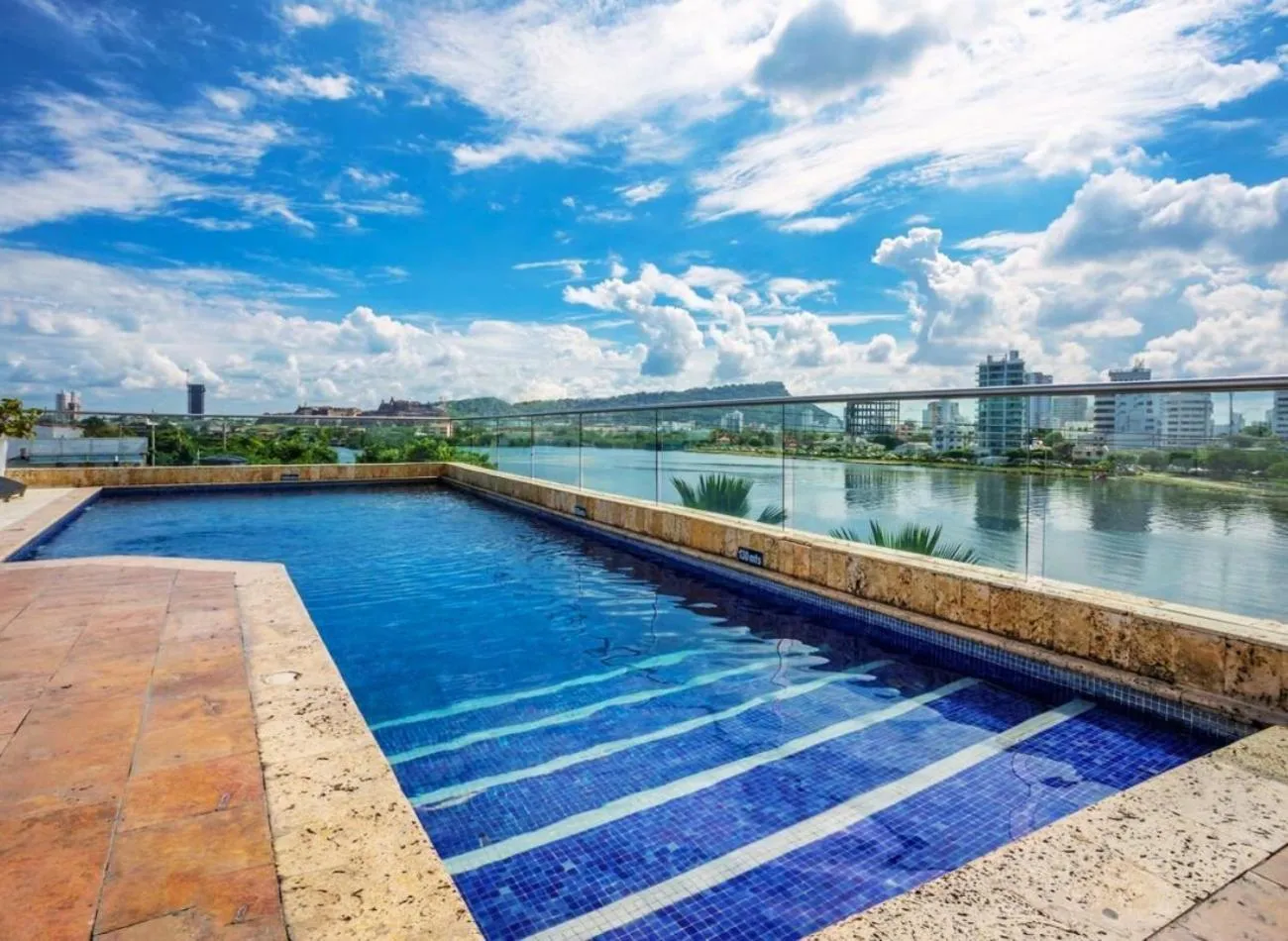 Swimming pool in GHL Collection Armería Real Hotel