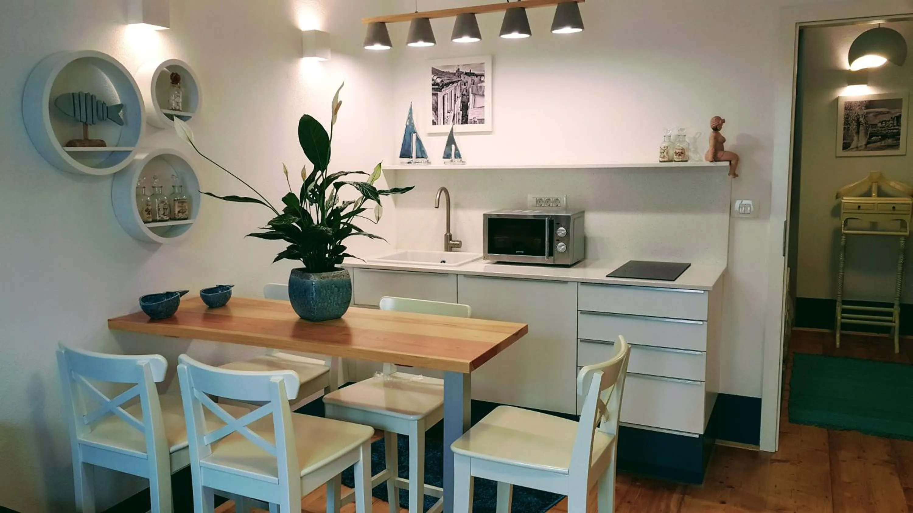 Kitchen or kitchenette in Casa Al Porto Antico