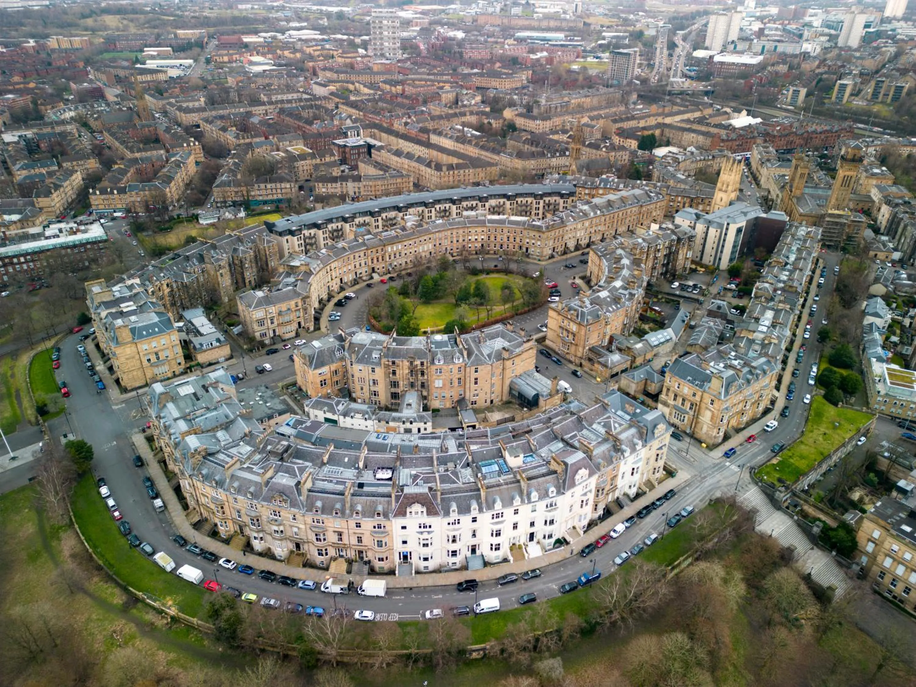 Bird's eye view in Glasgow Youth Hostel