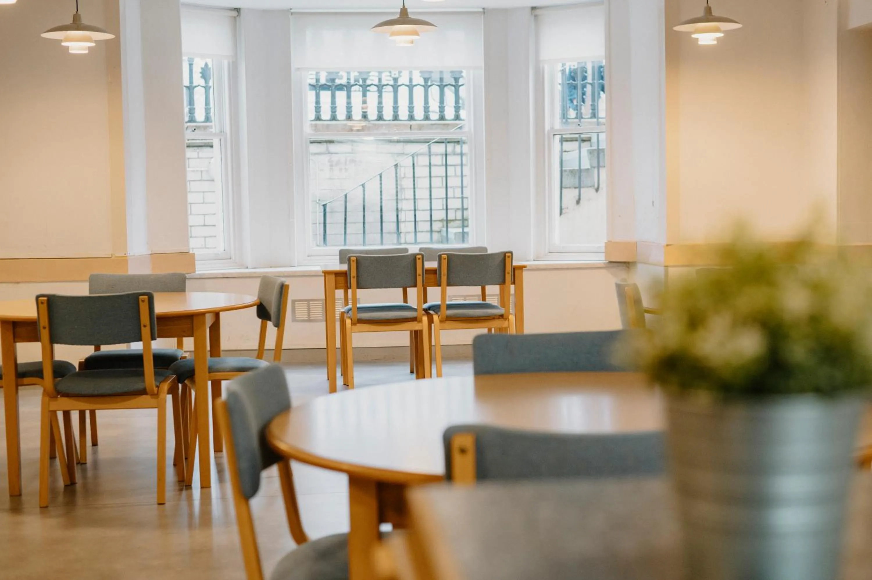 Dining area in Glasgow Youth Hostel