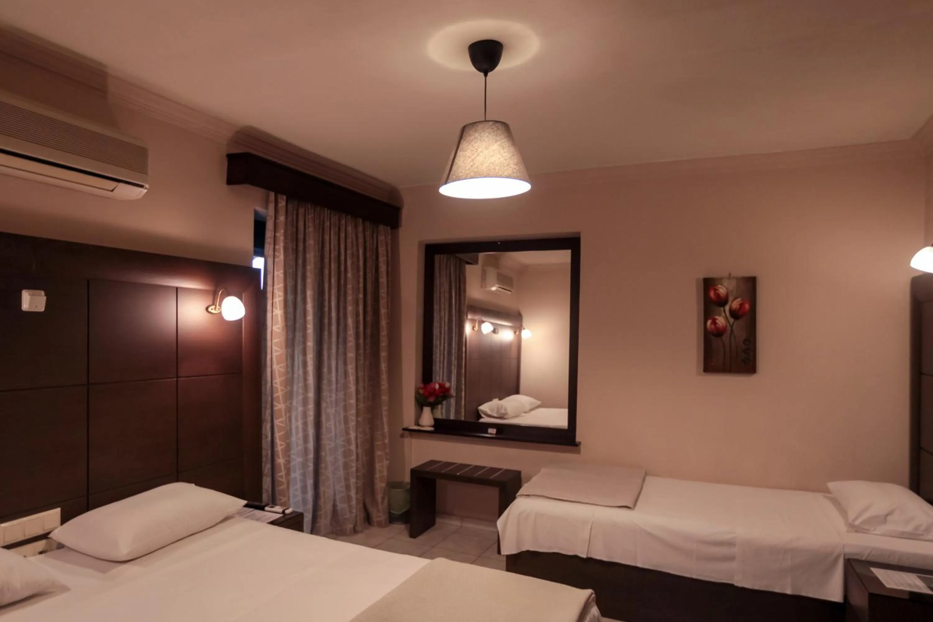 Bed in Hotel Meteora