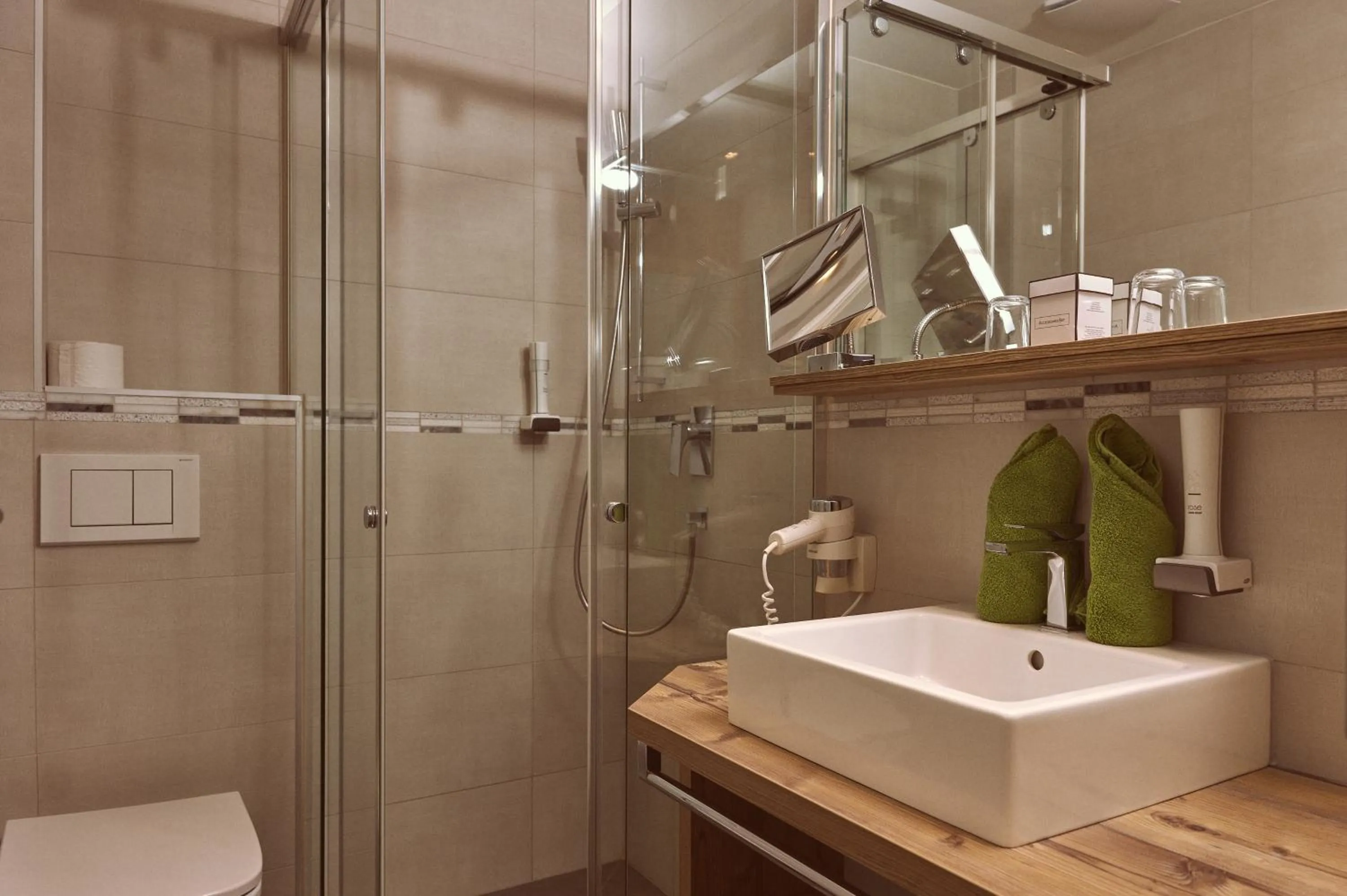 Shower in Hotel Sonnalp