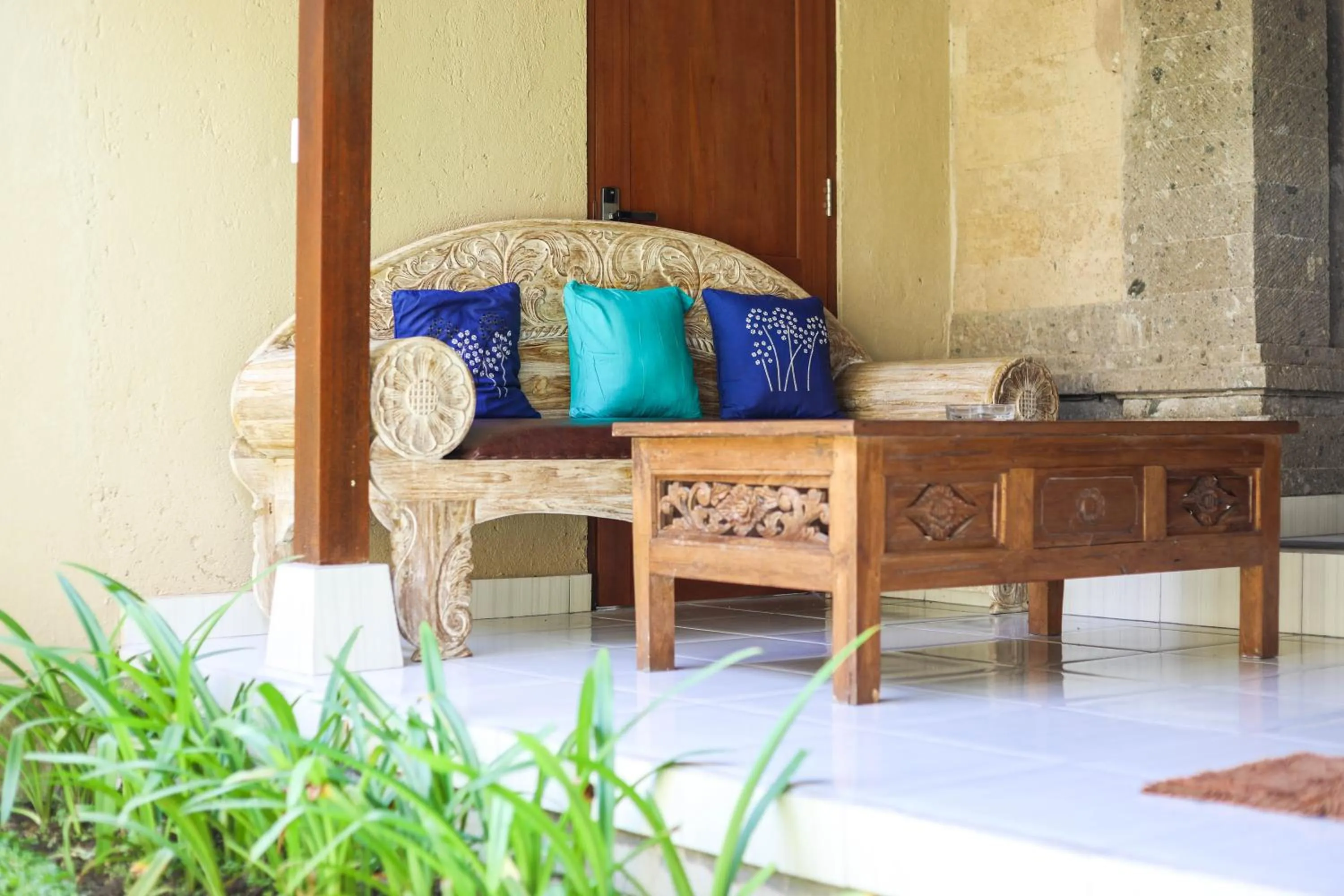 Balcony/Terrace in Sari Bamboo Bungalows