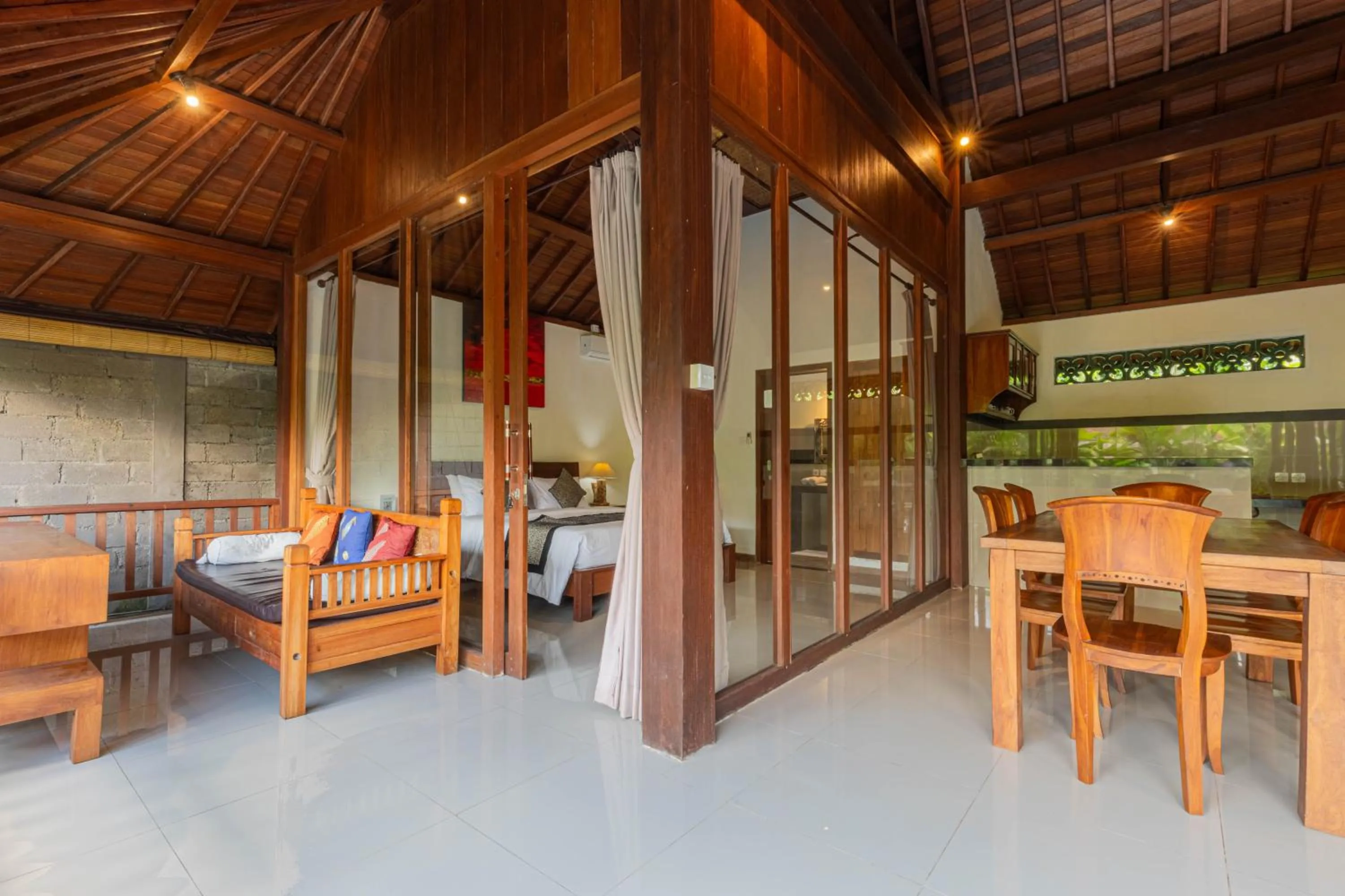 Patio in Sari Bamboo Bungalows