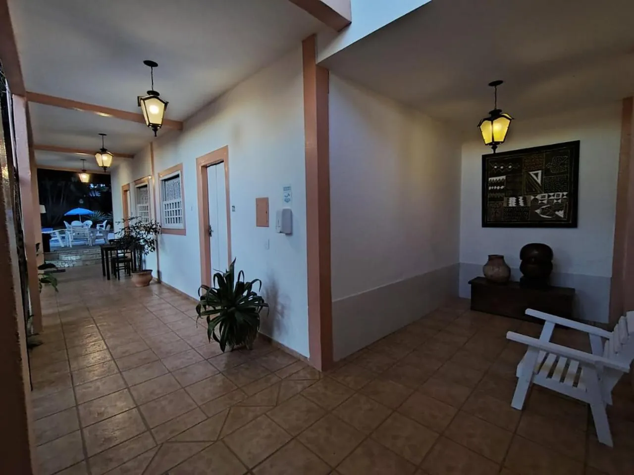 Seating area in Pousada Pouso do Frade