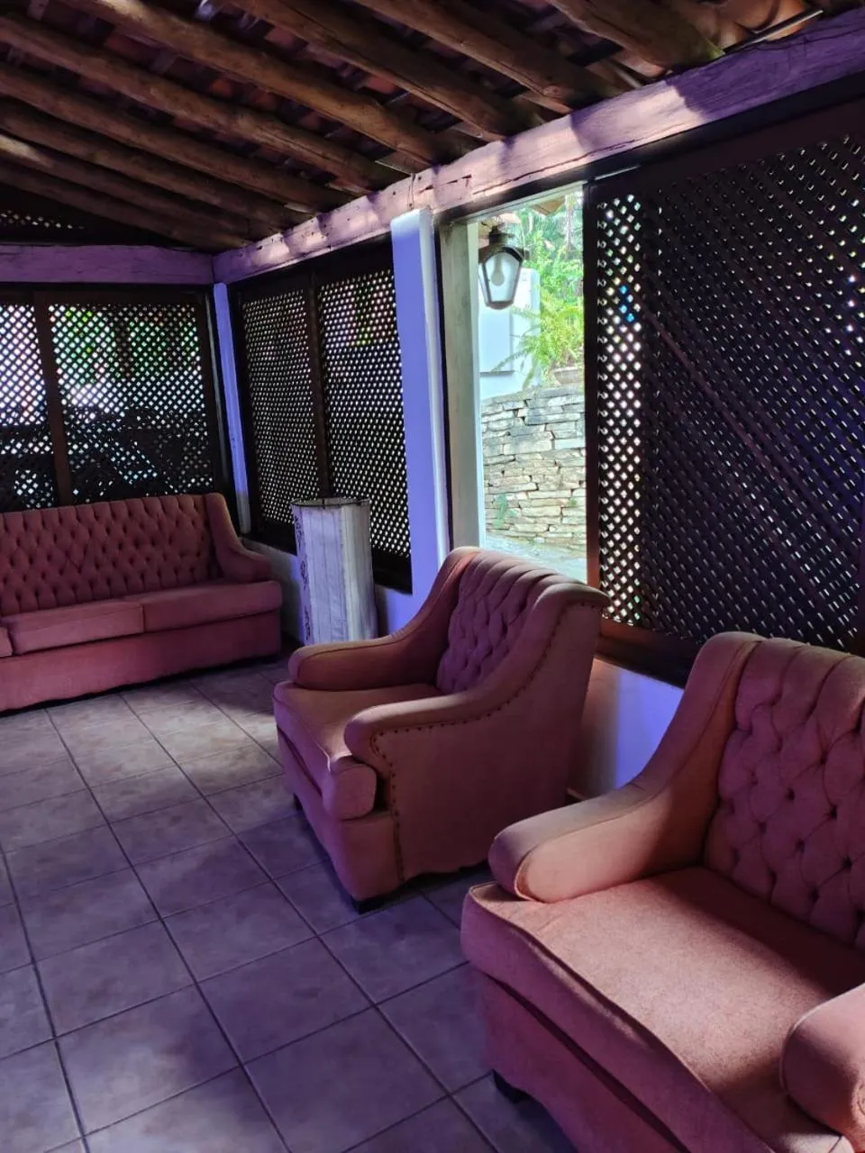 Living room in Pousada Pouso do Frade