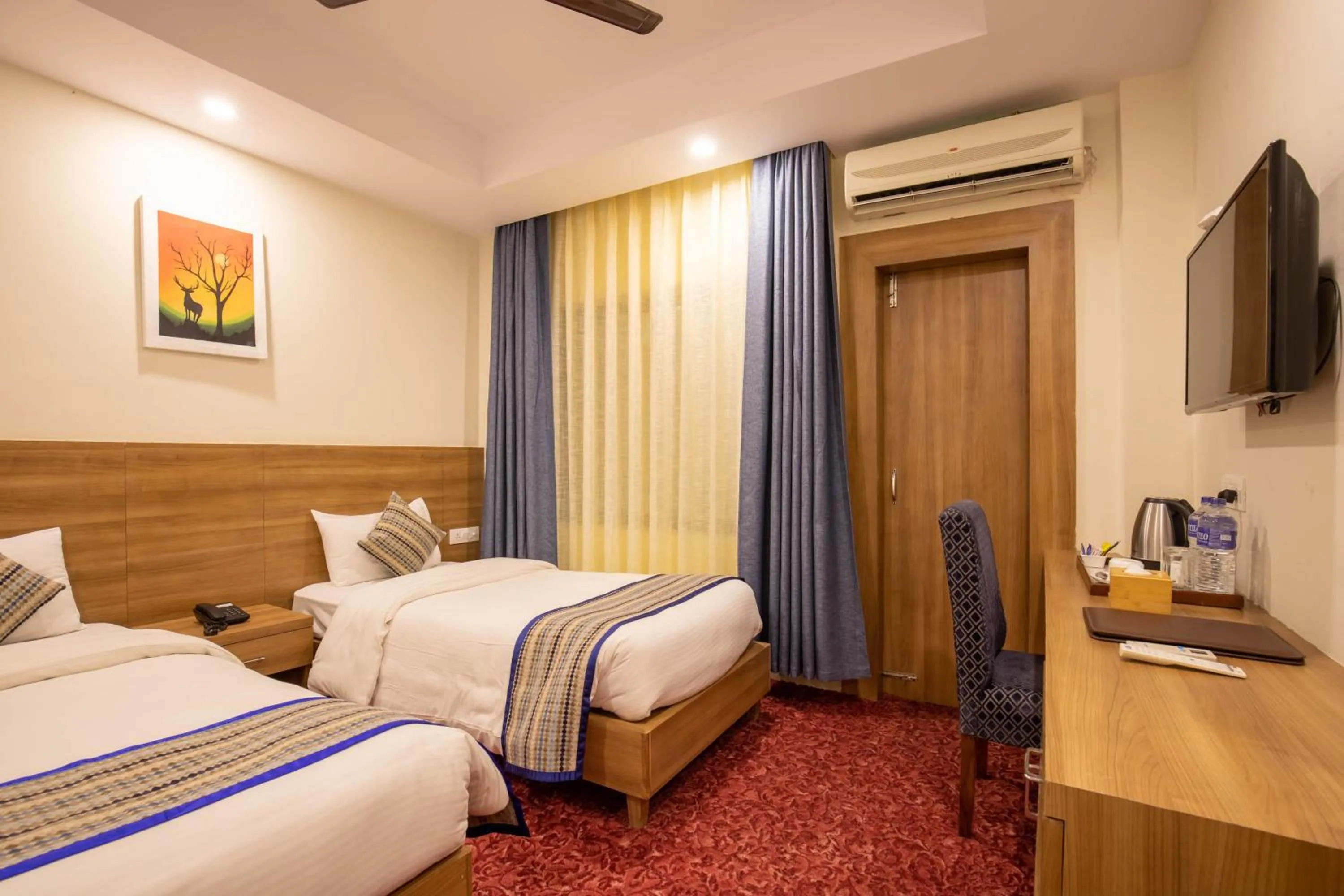 Bed in Hotel Siddhartha, Nepalgunj