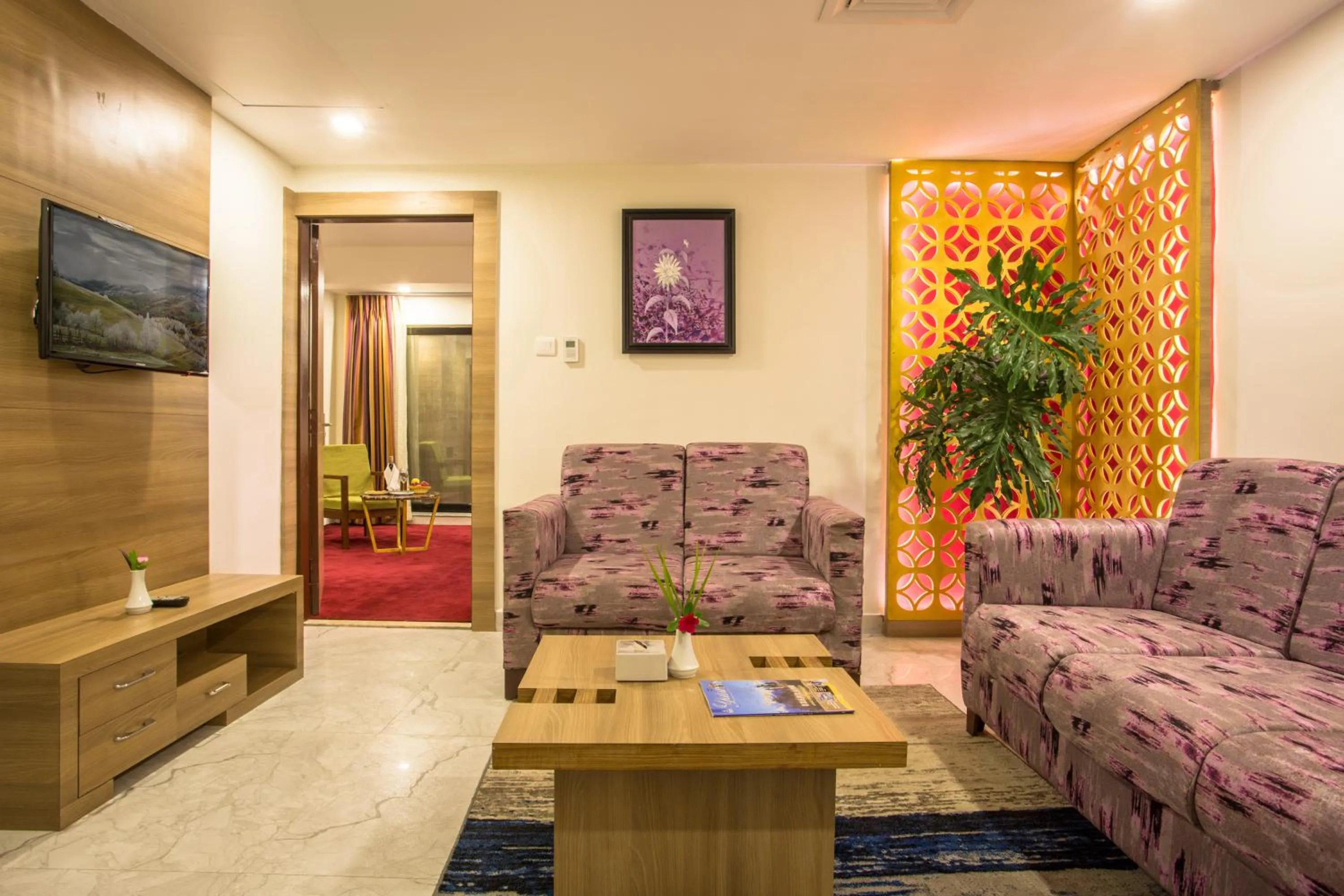 Living room in Hotel Siddhartha, Nepalgunj