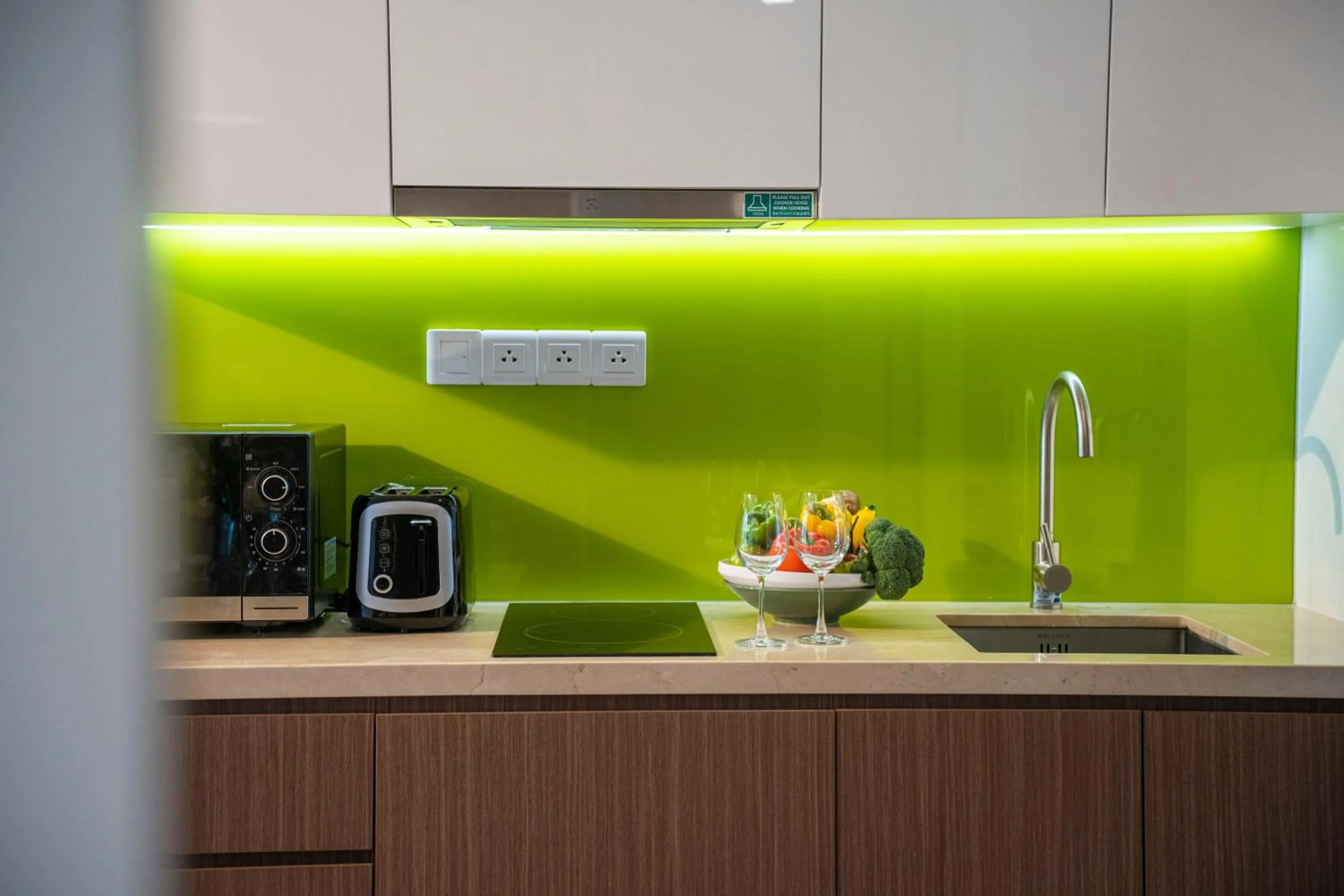 Kitchen or kitchenette in T-Ritz Saigon Hotel & Apartment