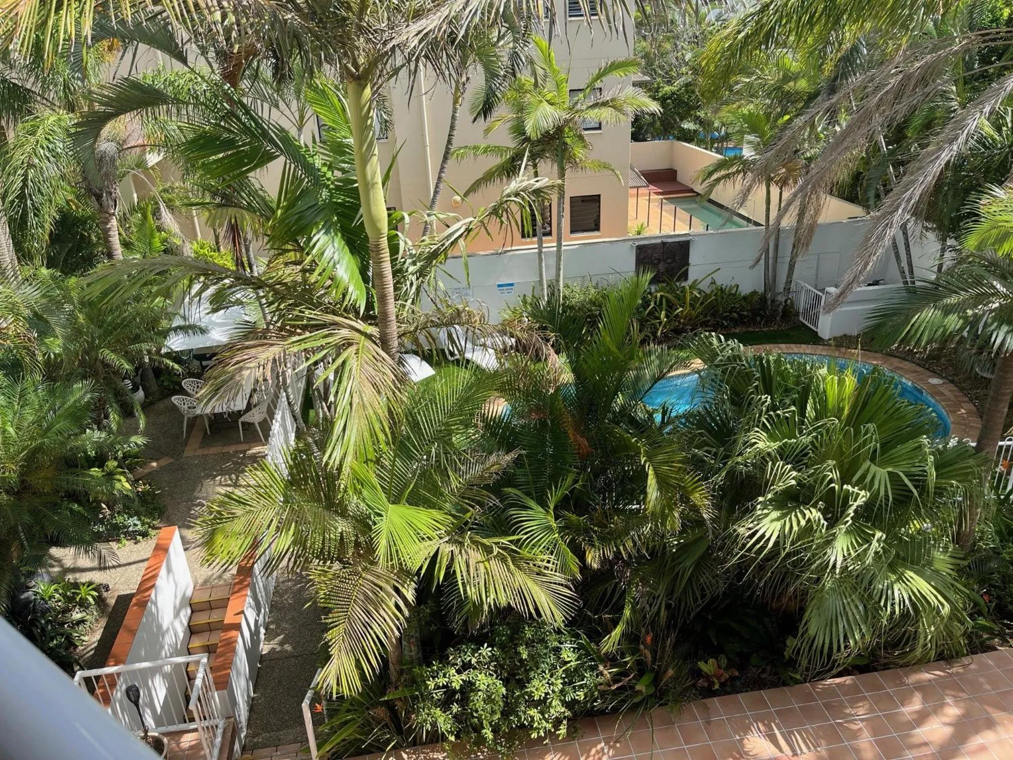 Garden view in The Burlington Holiday Apartments