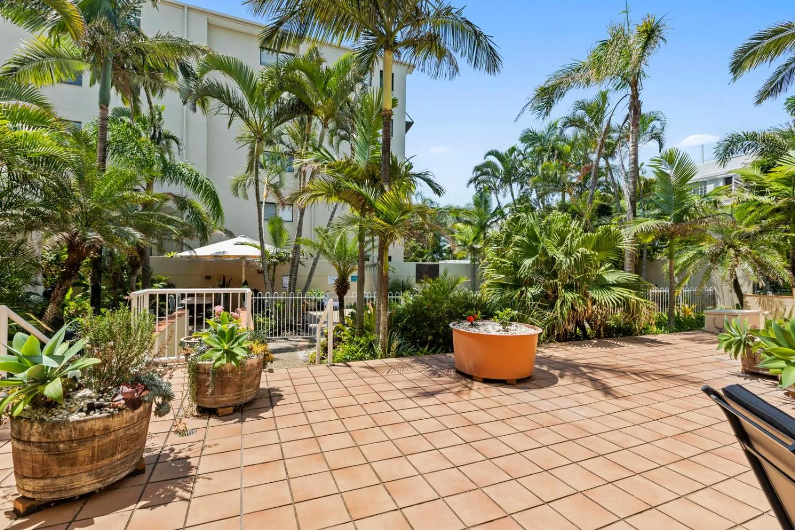 Patio in The Burlington Holiday Apartments