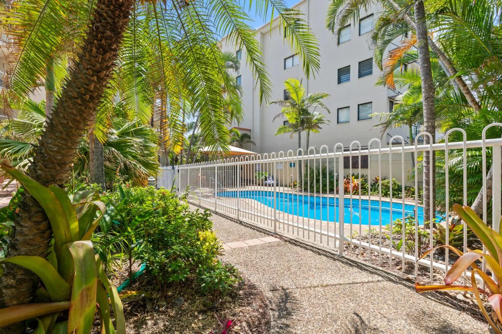 Pool view in The Burlington Holiday Apartments