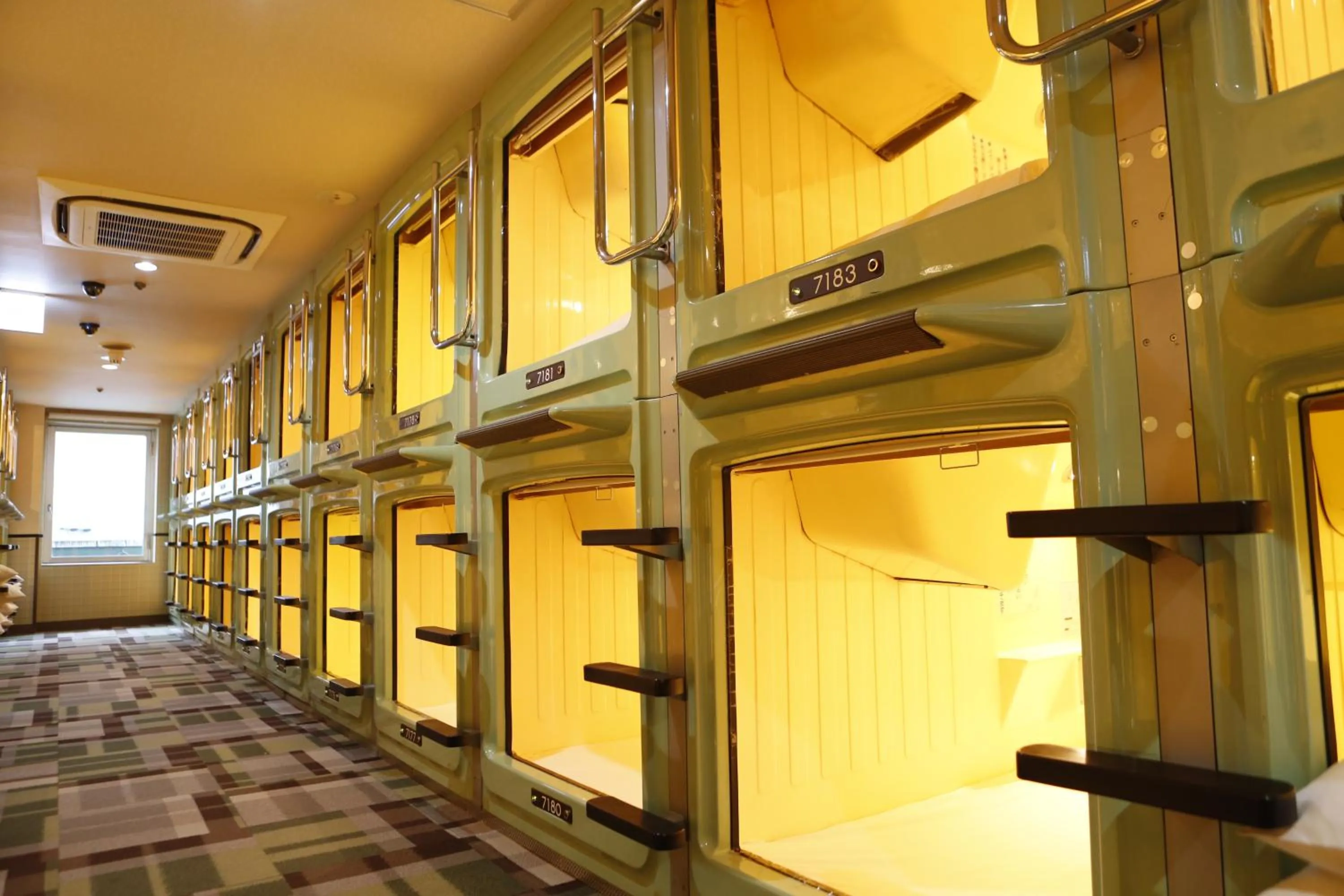 Photo of the whole room in Shinjuku Kuyakusho-mae Capsule Hotel