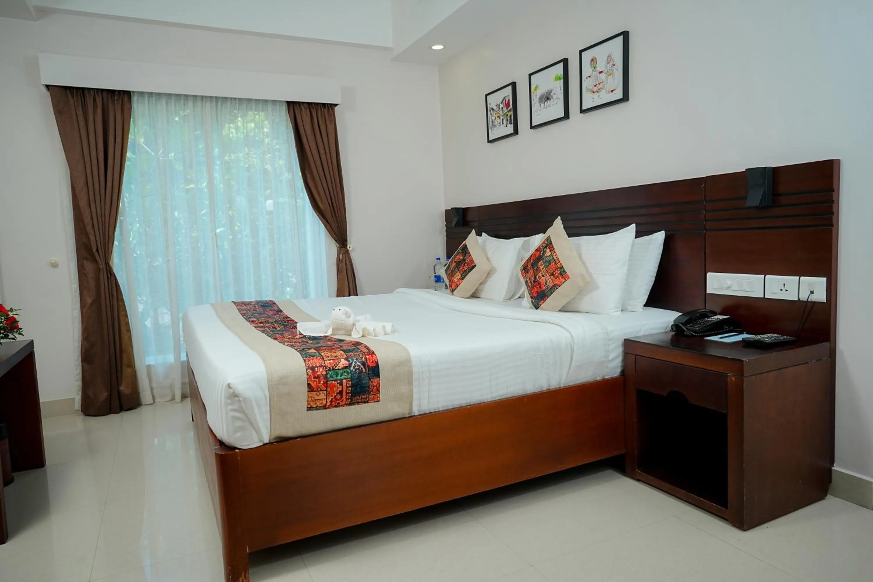 Bed in D Fort Hotel Kollam
