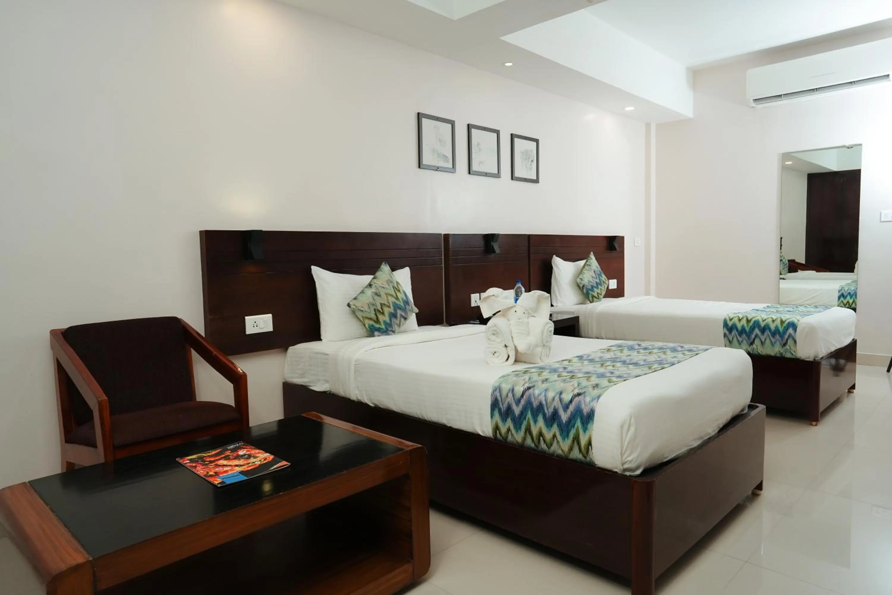 Bed in D Fort Hotel Kollam