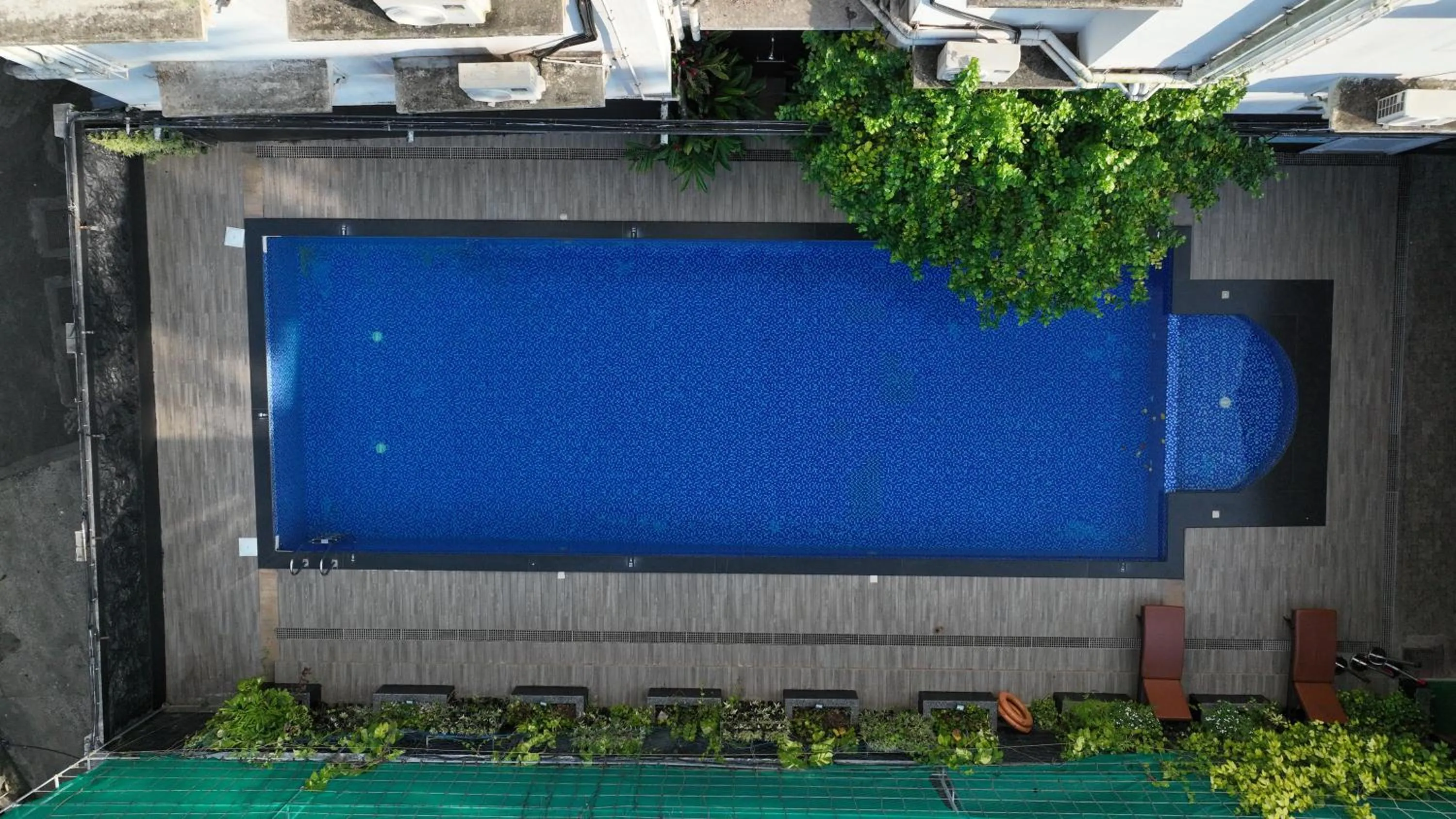 Pool view in D Fort Hotel Kollam