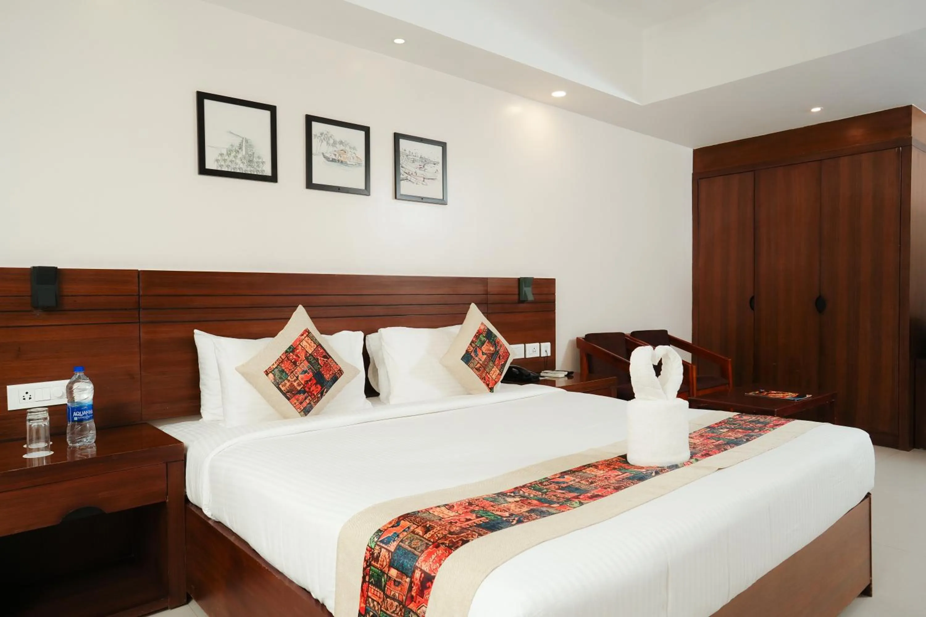 Bed in D Fort Hotel Kollam