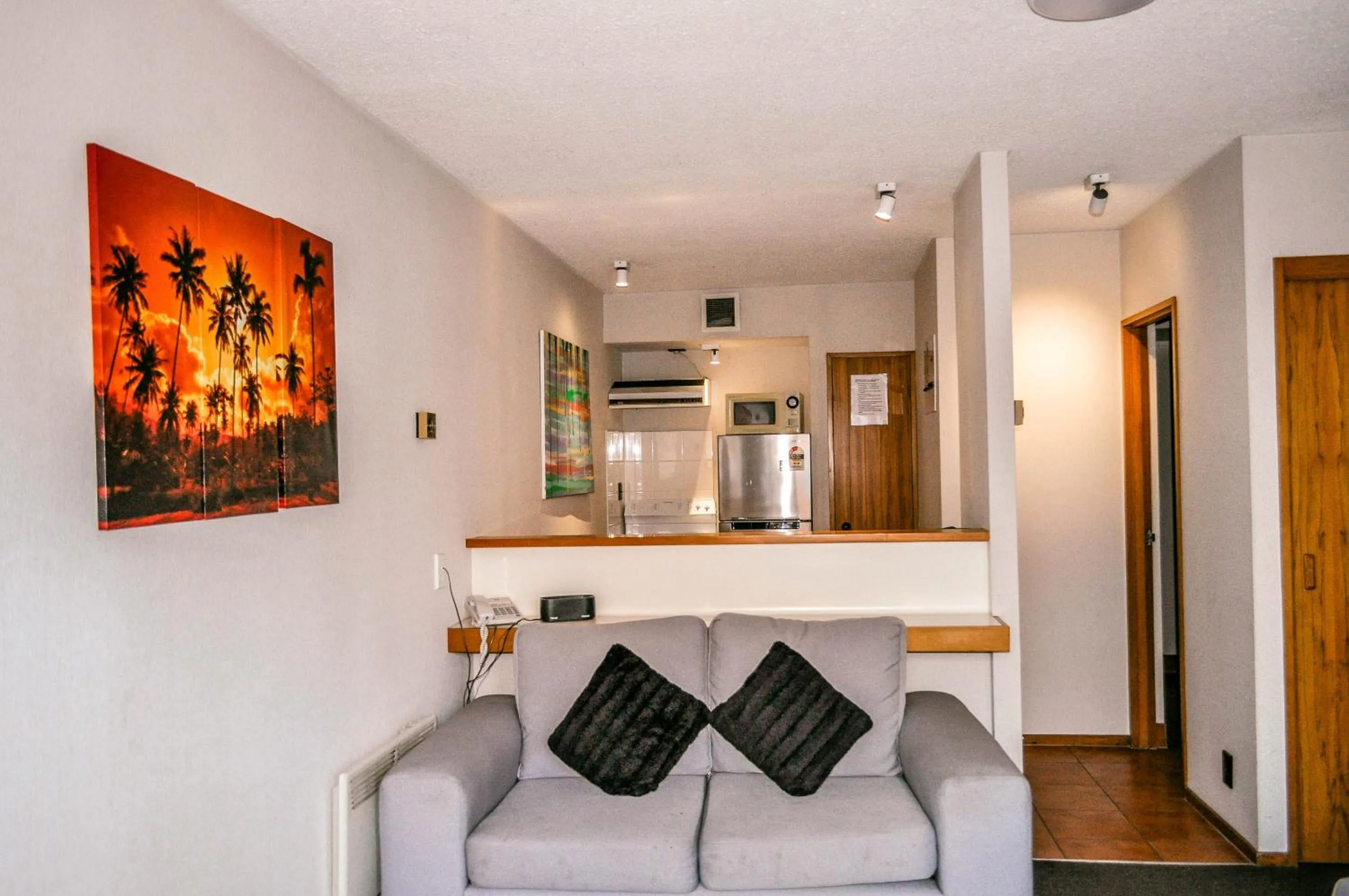 Living room in The Lofts Apartments
