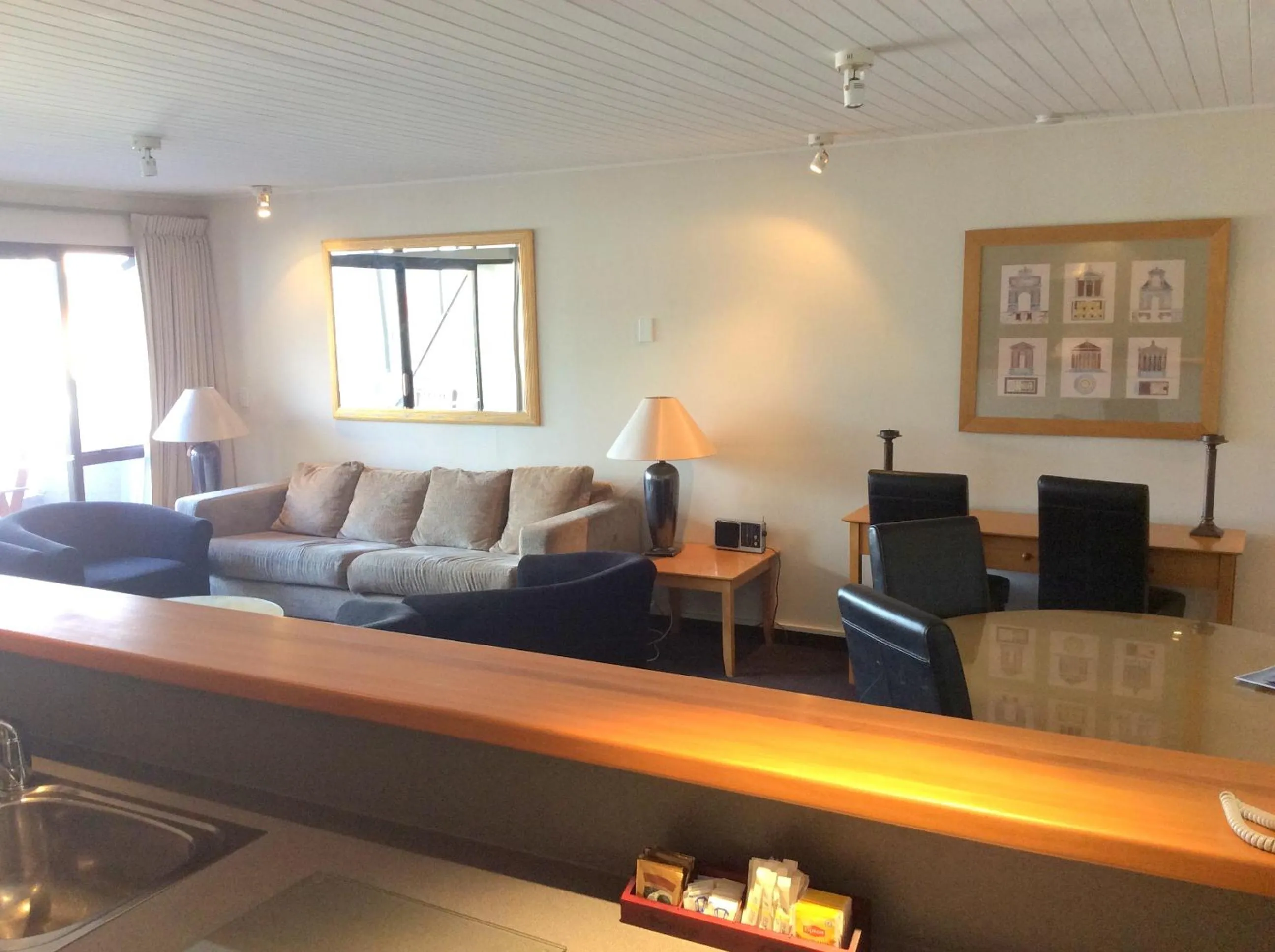 Living room in The Lofts Apartments