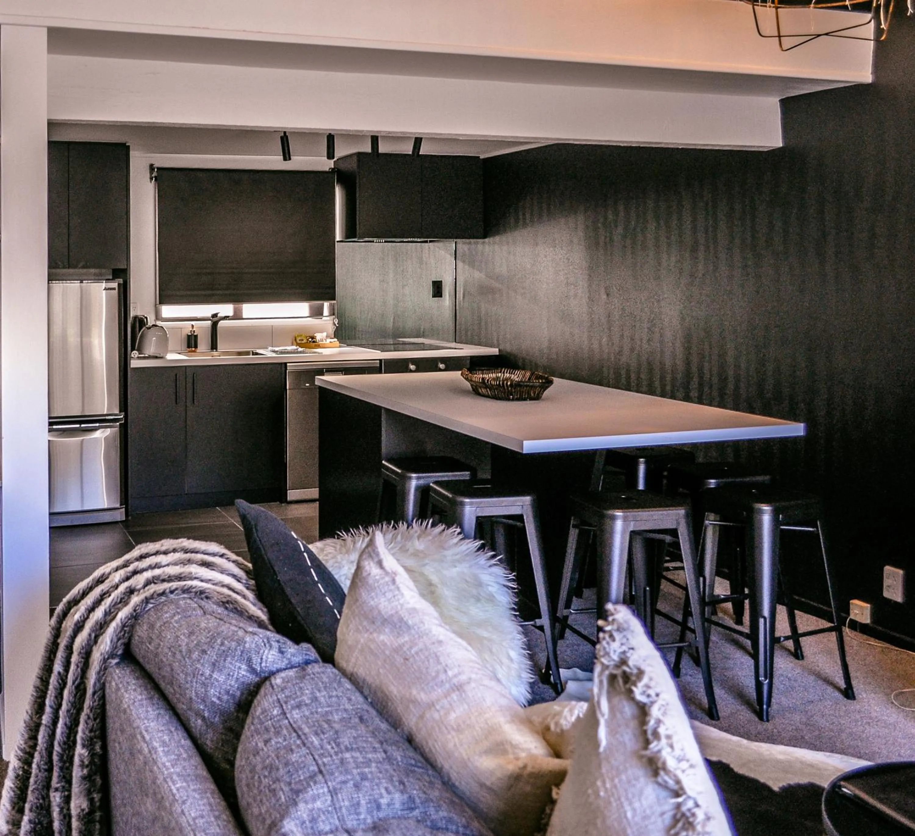 Kitchen or kitchenette in The Lofts Apartments