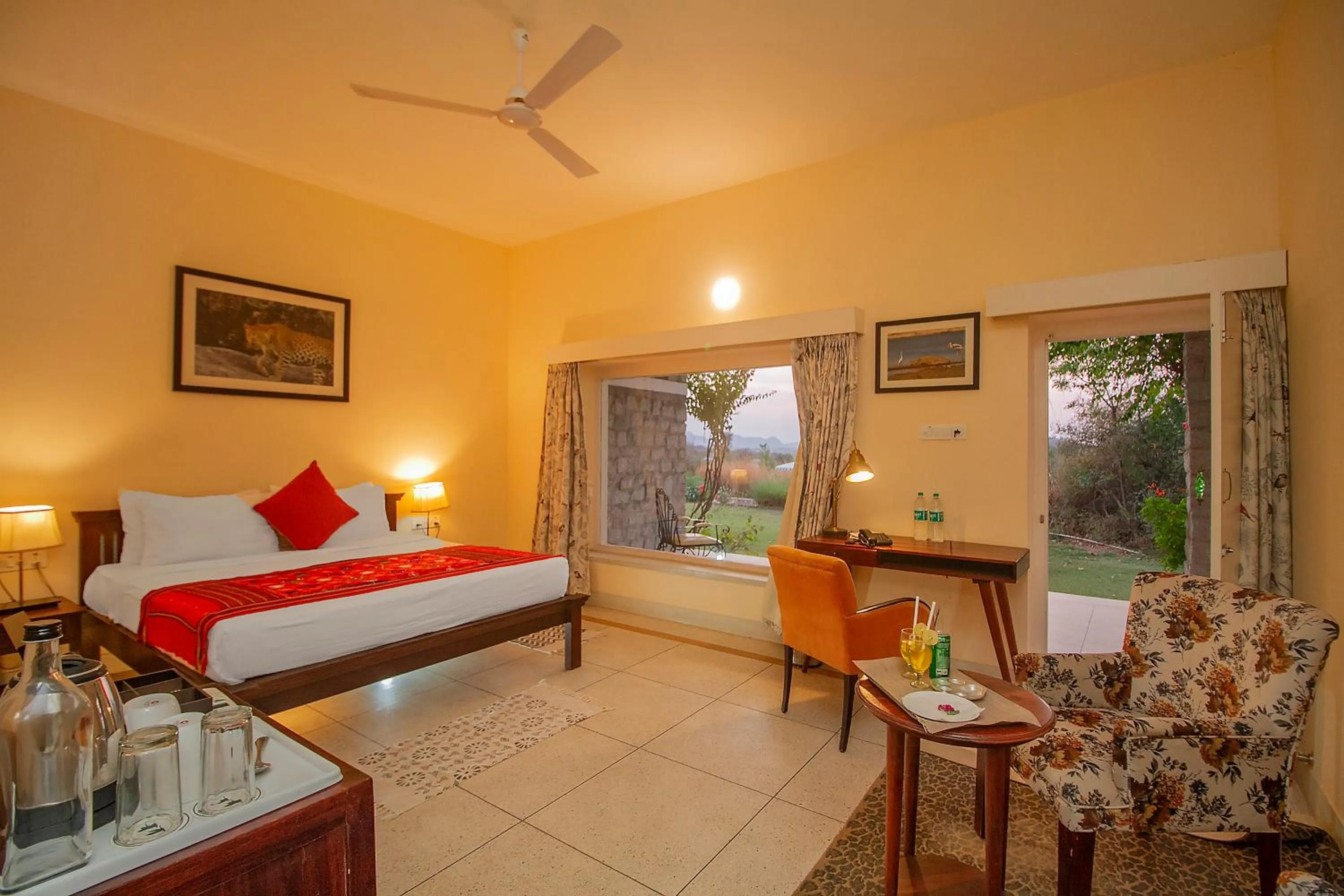 Seating area in Jawai Resort